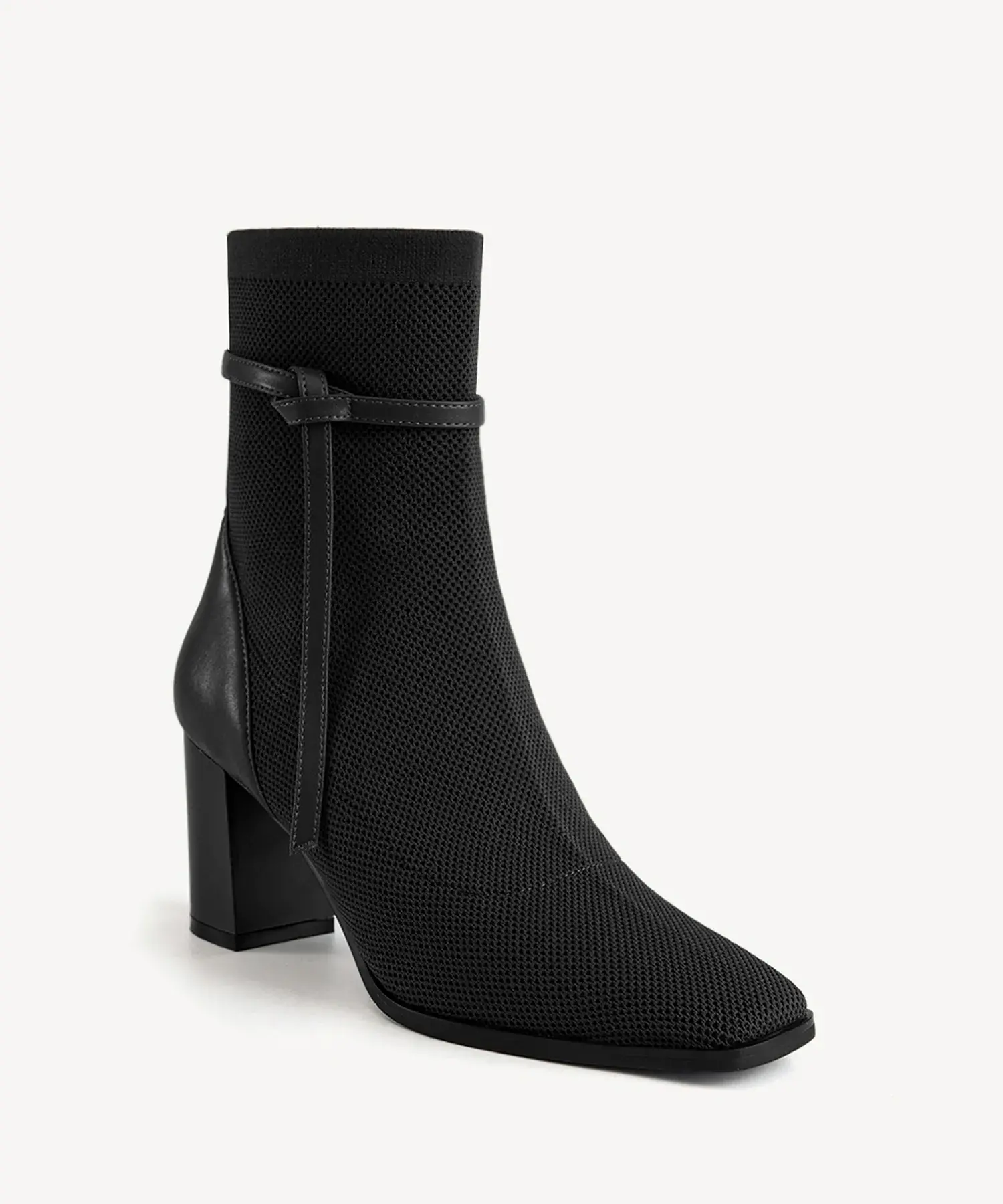 AmberGlow Square Toe Heeled Ankle Boot - Ultra Warm - Image 7