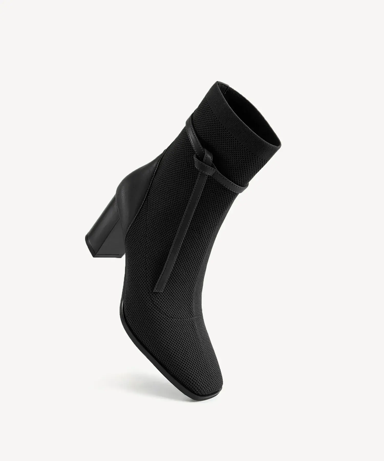 AmberGlow Square Toe Heeled Ankle Boot - Ultra Warm - Image 9