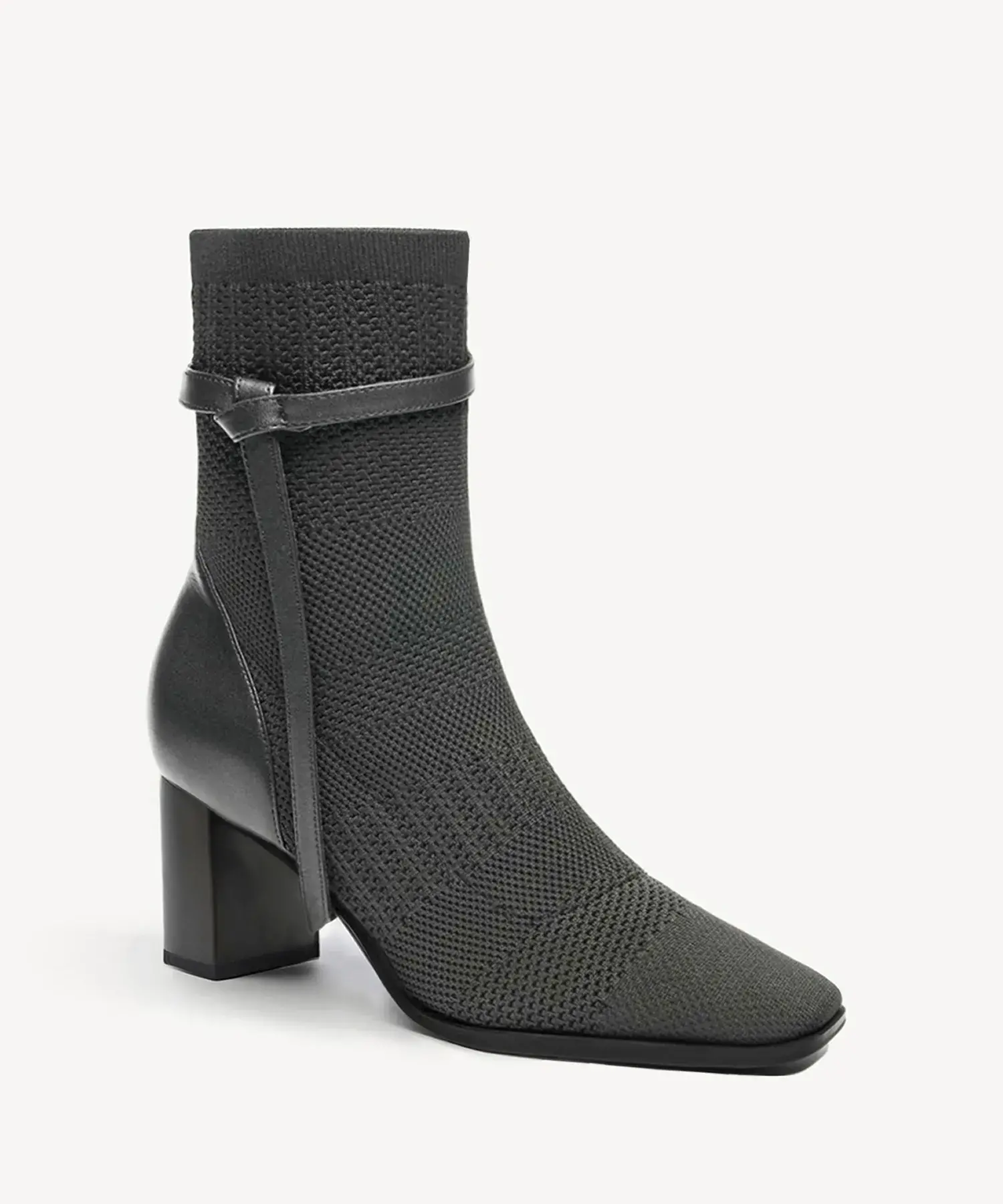 AmberGlow Square Toe Heeled Ankle Boot - Ultra Warm - Image 33