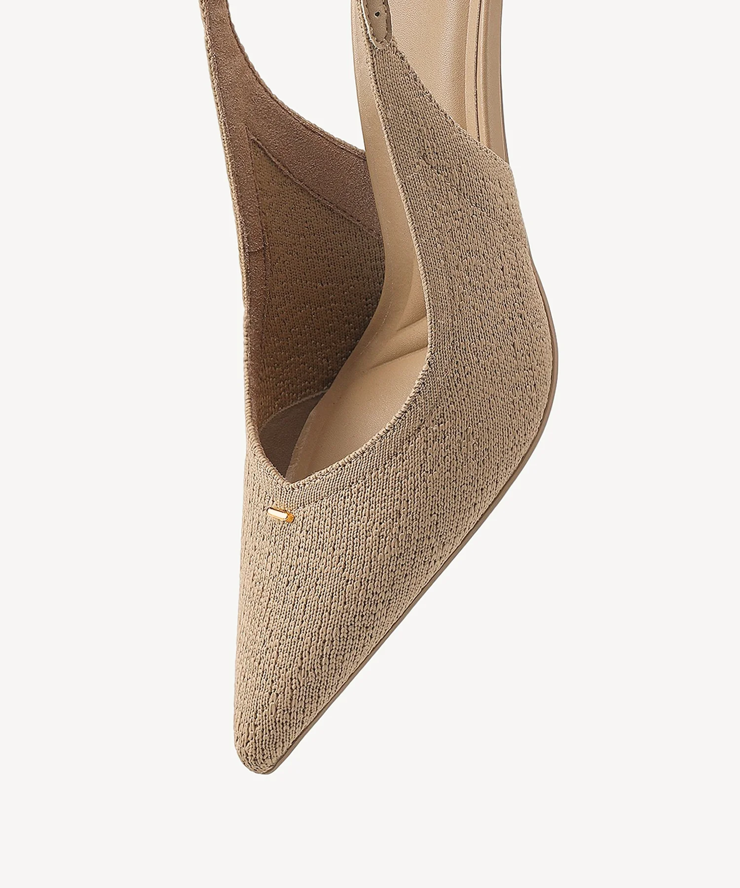 Contour V-Luxe Pointed Toe Heeled Slingback - Image 11