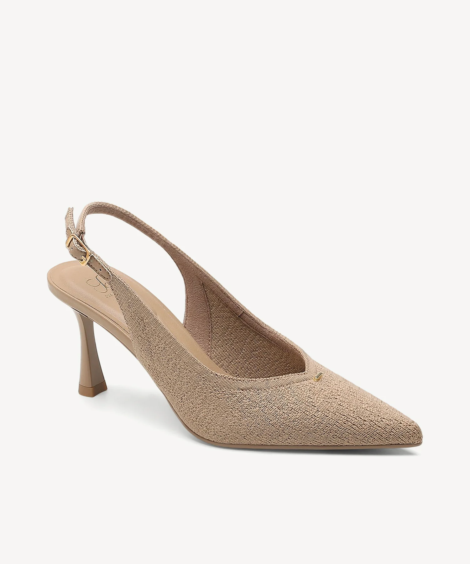 Contour V-Luxe Pointed Toe Heeled Slingback - Image 7
