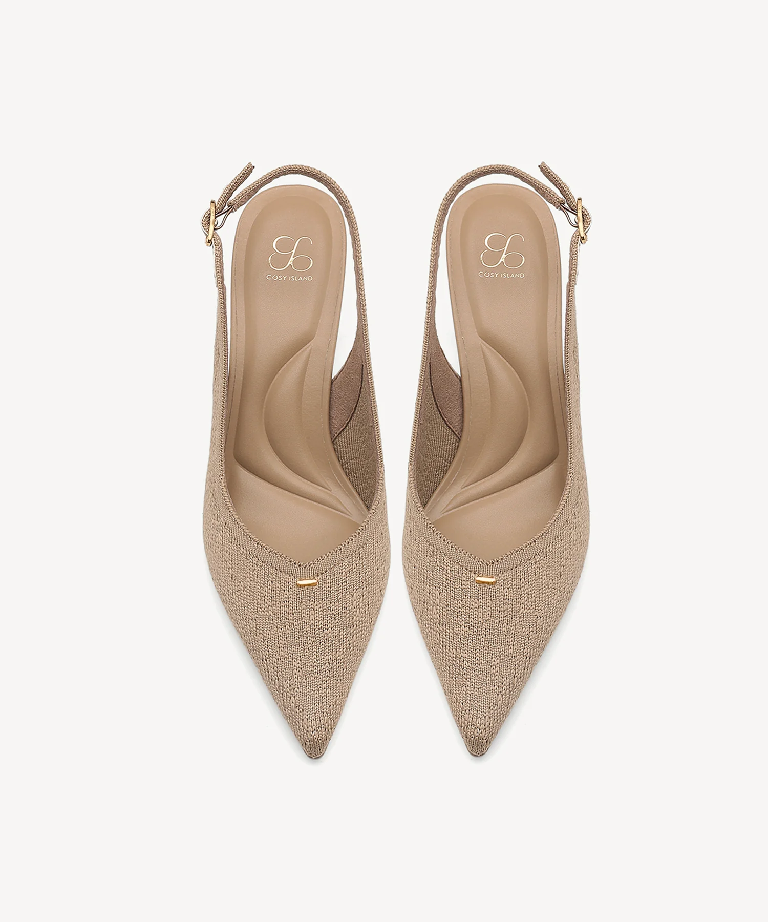 Contour V-Luxe Pointed Toe Heeled Slingback - Image 8