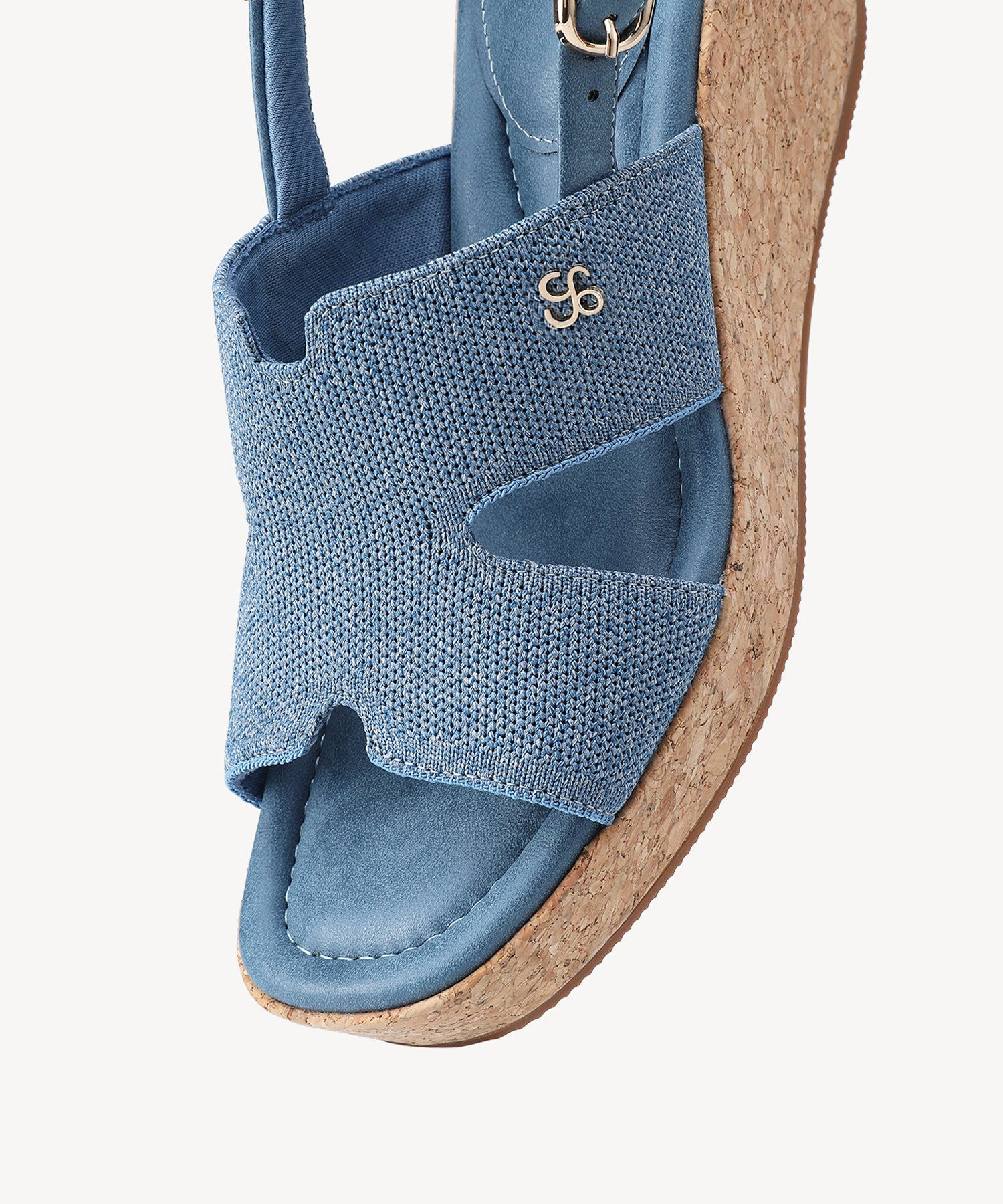 CorkLuxe H-Band Square Toe Wedge Sandal - Image 4