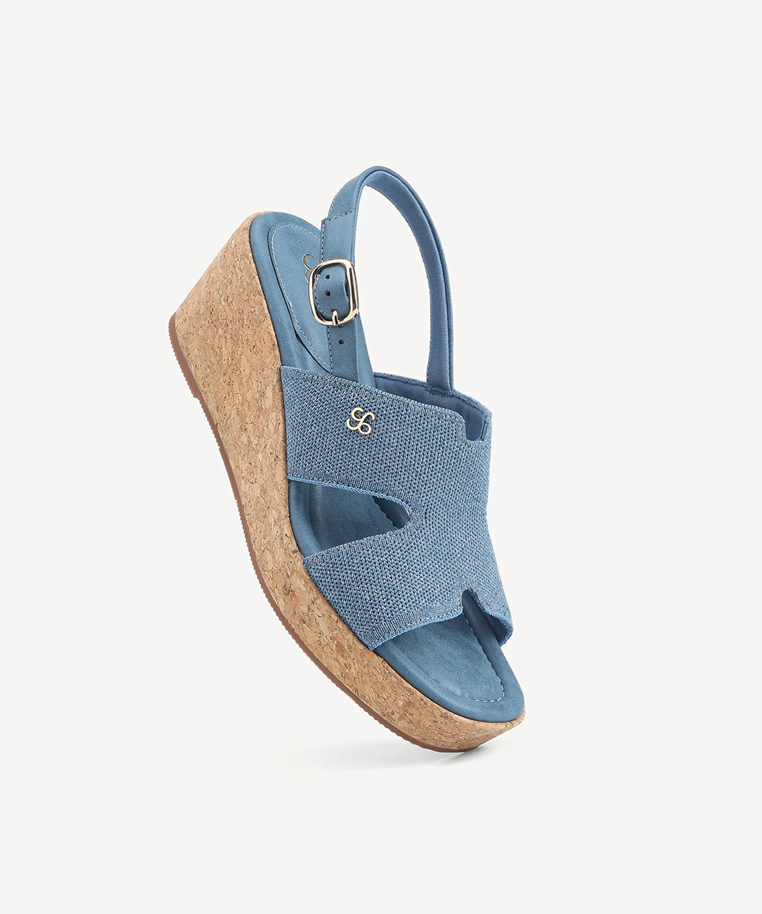 CorkLuxe H-Band Square Toe Wedge Sandal - Image 3
