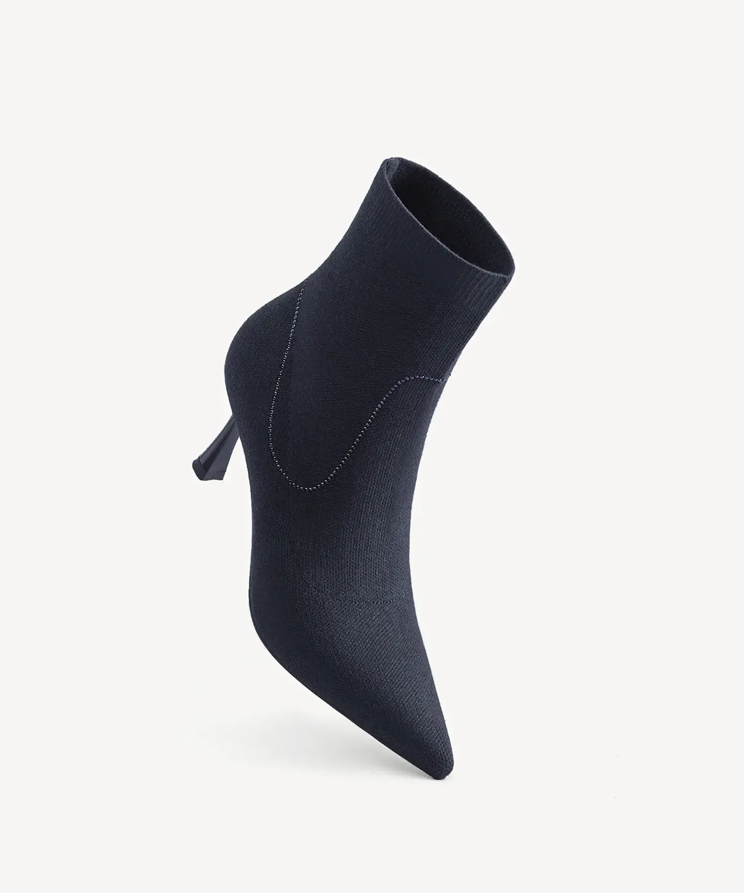 CrystaLine Pointed Toe Heeled Ankle Boot - Image 15