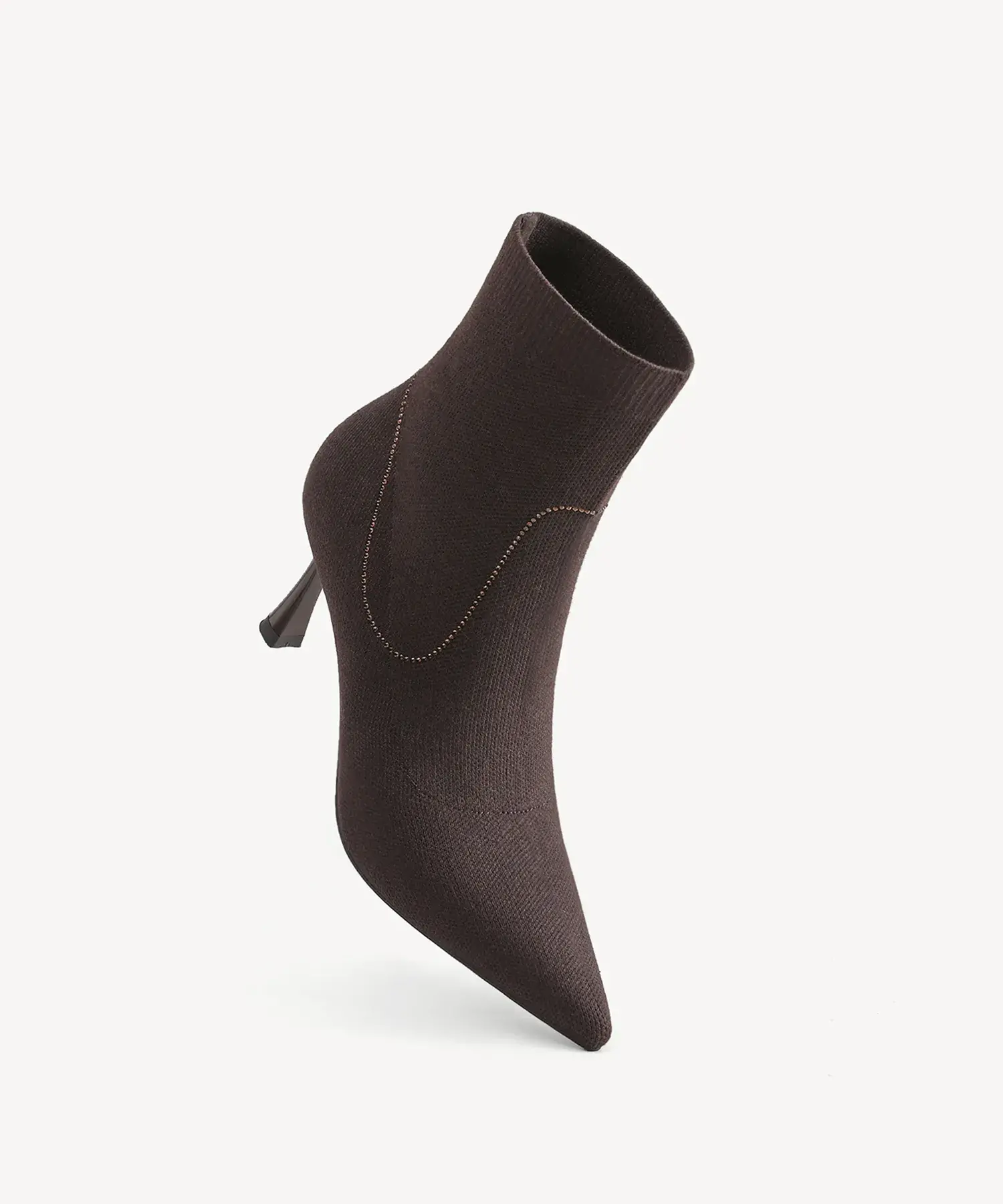 CrystaLine Pointed Toe Heeled Ankle Boot - Image 3