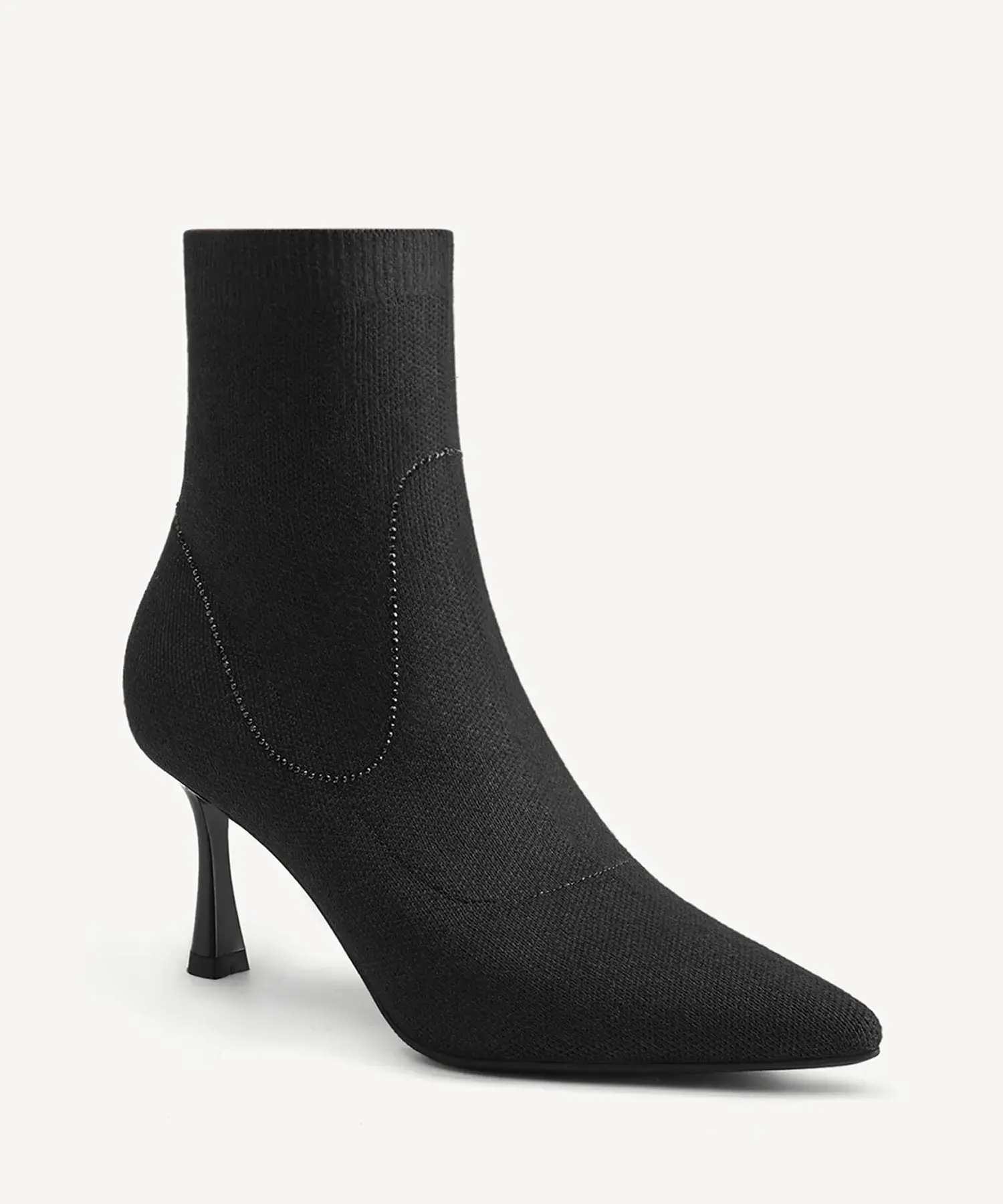 CrystaLine Pointed Toe Heeled Ankle Boot - Image 7