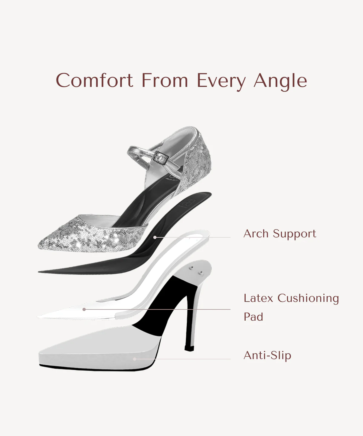Spotlight Dazzling Strapped Stiletto Pump - Image 3