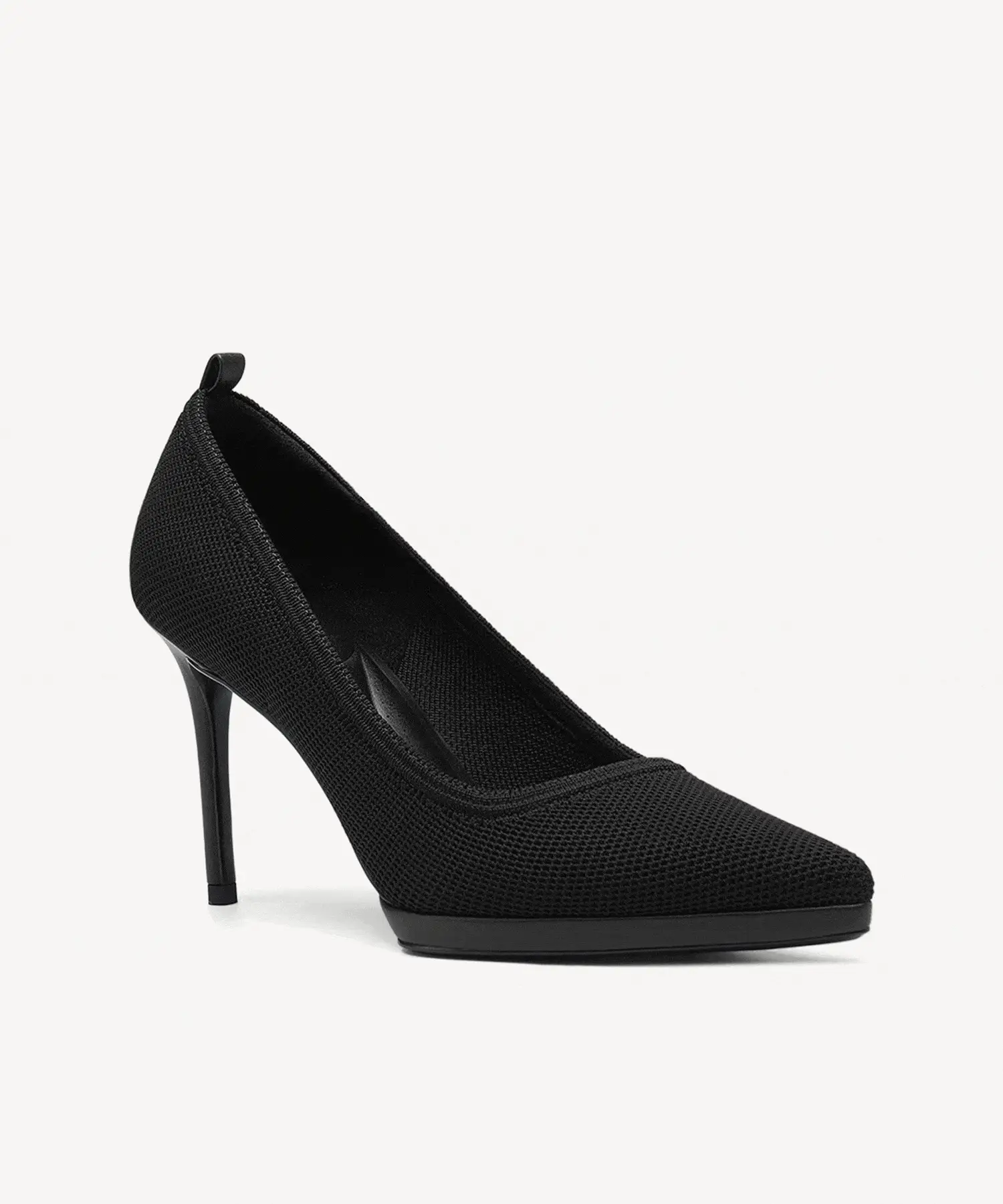 DeltaVista Pointed Toe Heeled Platform Pump