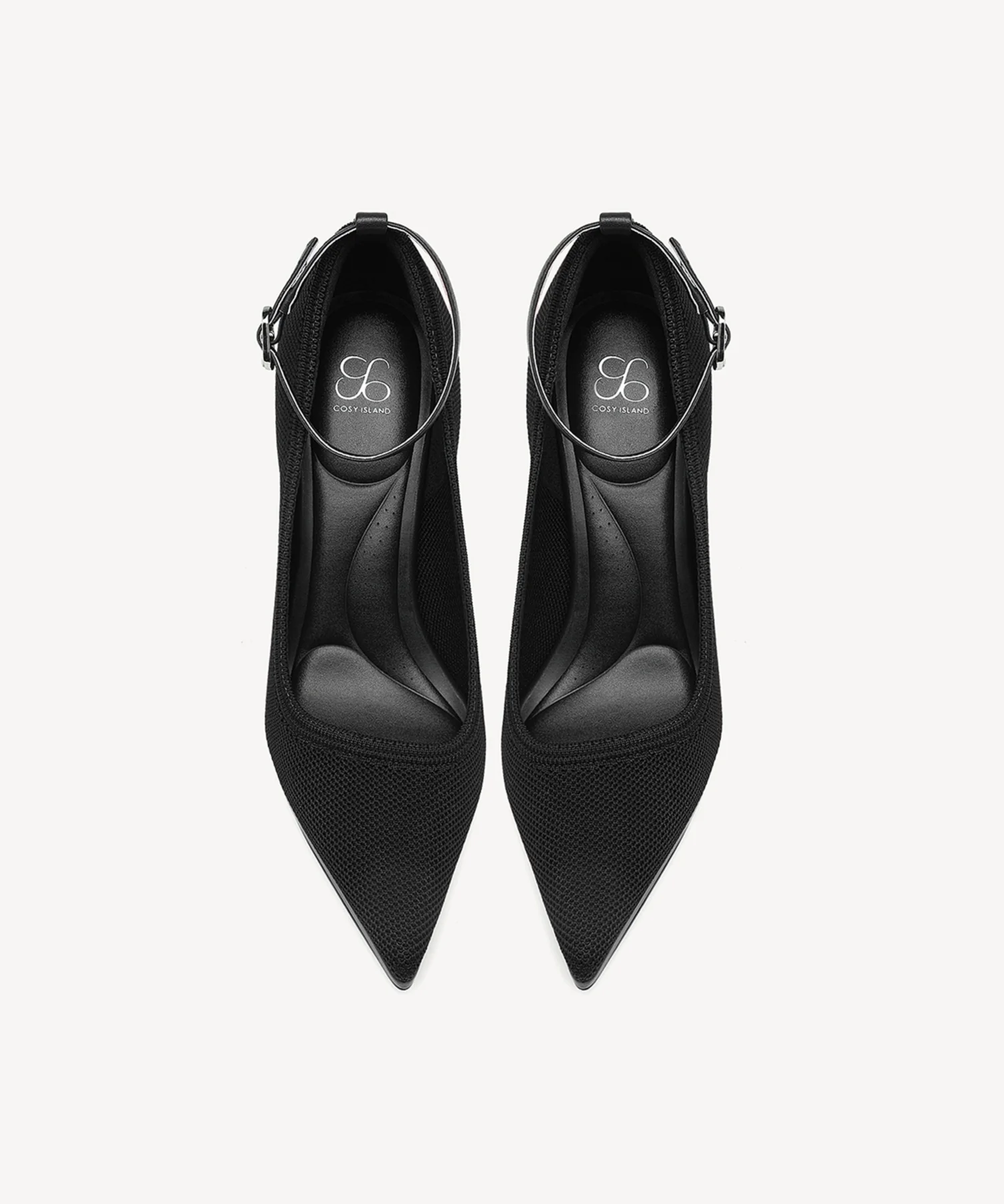 DeltaVista Pointed Toe Heeled Platform Pump - Image 2