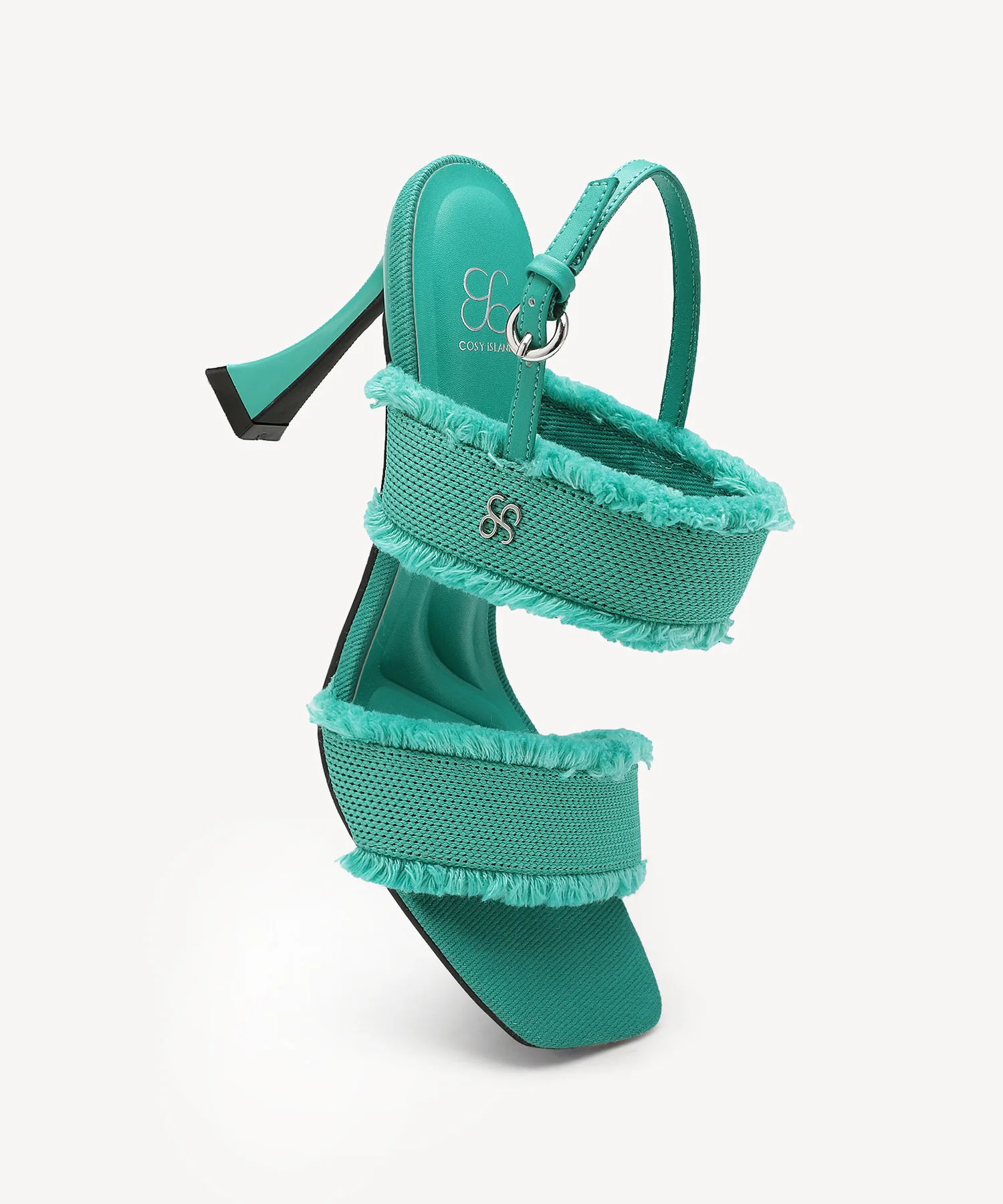 DenimTrim Square Toe Stiletto Sandal - Image 15