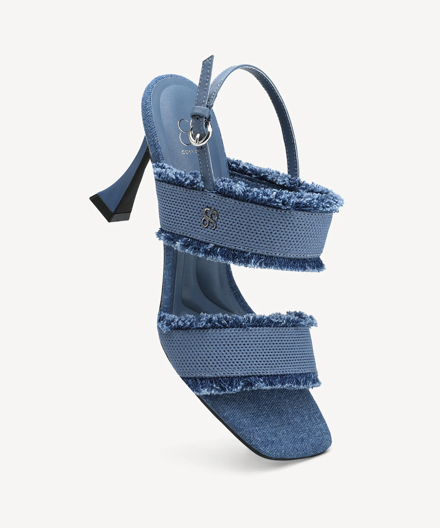 DenimTrim Square Toe Stiletto Sandal - Image 3