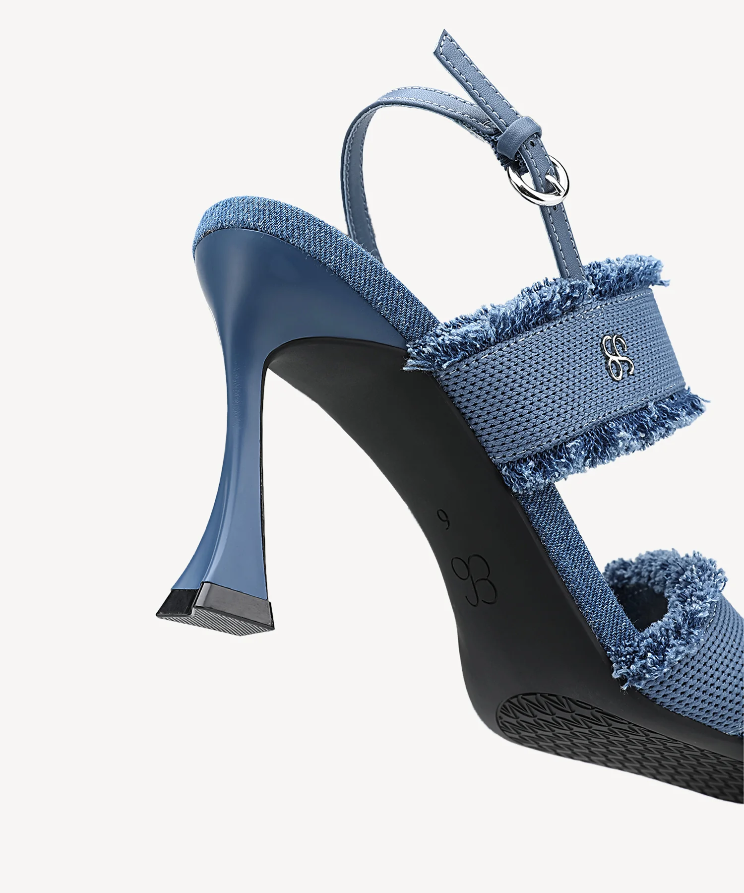 DenimTrim Square Toe Stiletto Sandal - Image 5
