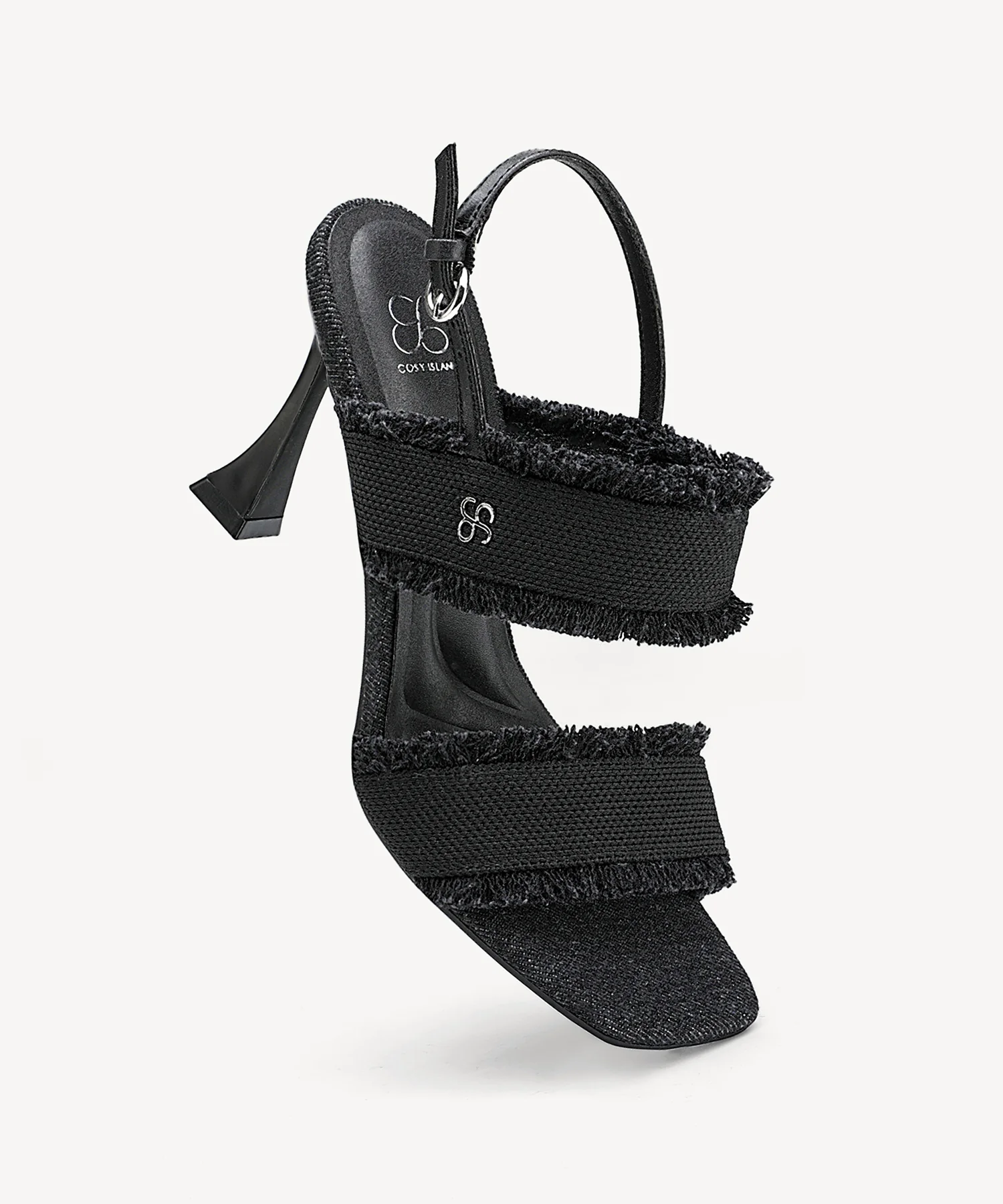 DenimTrim Square Toe Stiletto Sandal - Image 9