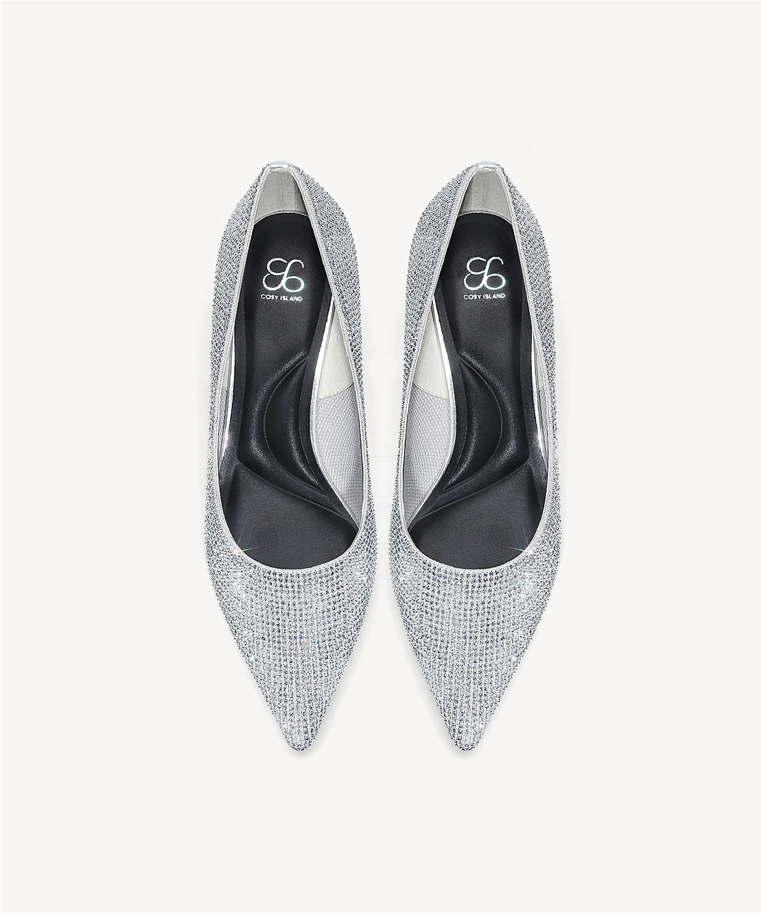 EternalPace Diamond Pointed Toe Heeled Pump - Low Heeled - Image 2