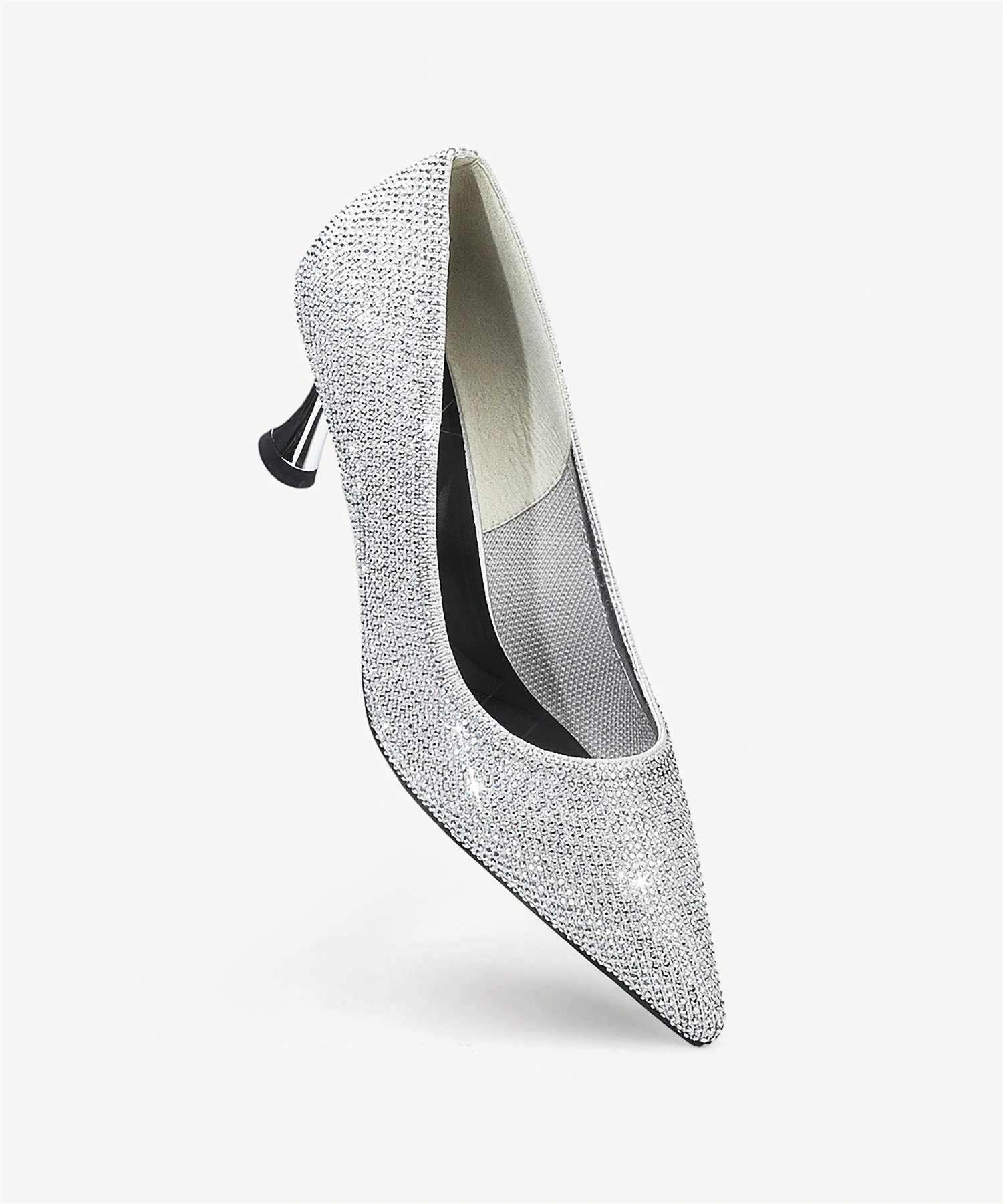 EternalPace Diamond Pointed Toe Heeled Pump - Low Heeled - Image 3