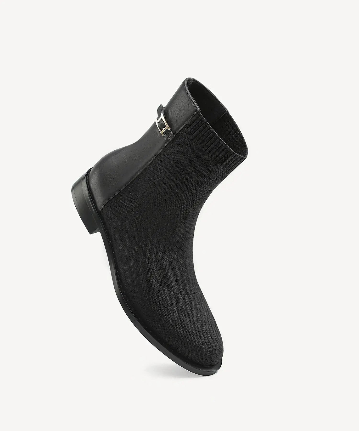 EaseWalk Round Toe Sock Flat Ankle Boot - Image 3