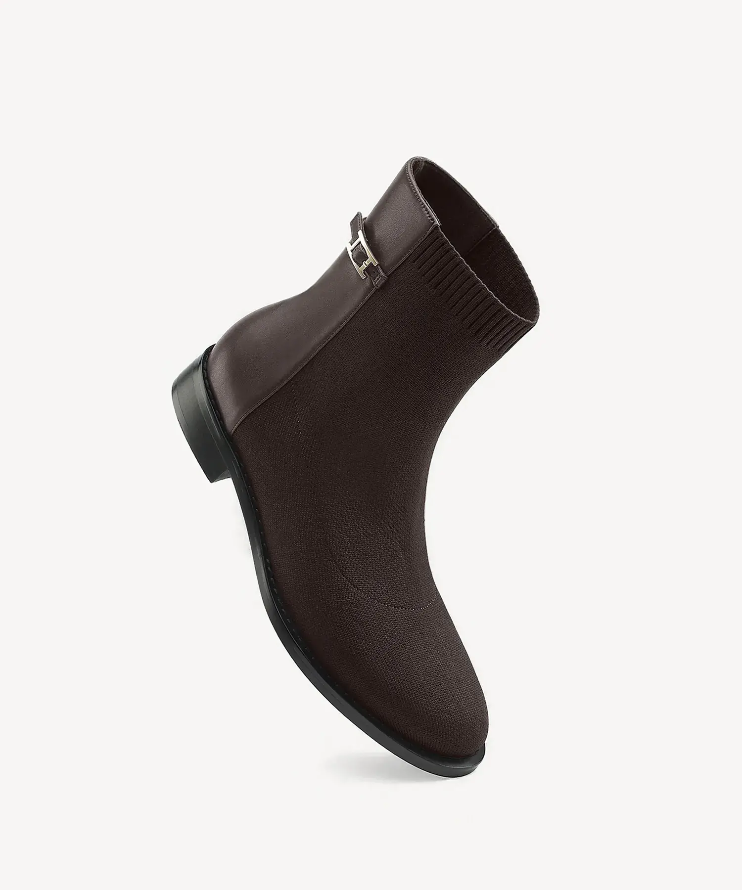 EaseWalk Round Toe Sock Flat Ankle Boot - Image 9