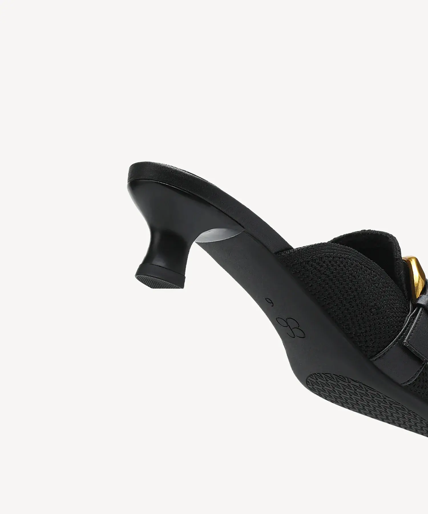 EasyChic Buckle Pointed Toe Kitten Heeled Mule - Image 11