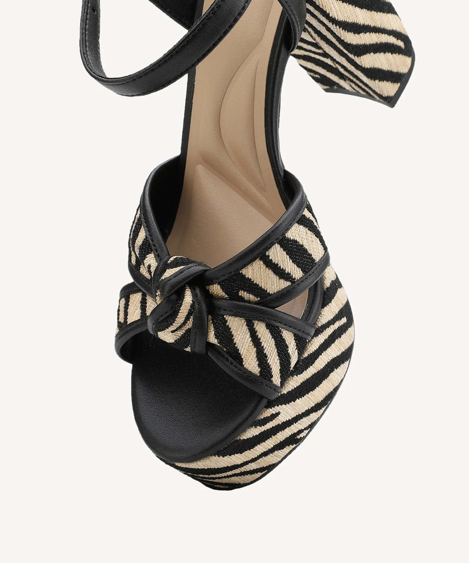 Elegance Raffia Platform Sandal - Image 4