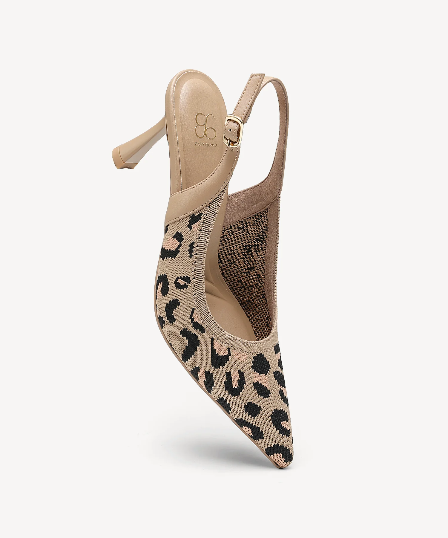 Elegant Ligne Pointed Toe Heeled Slingback - Image 21