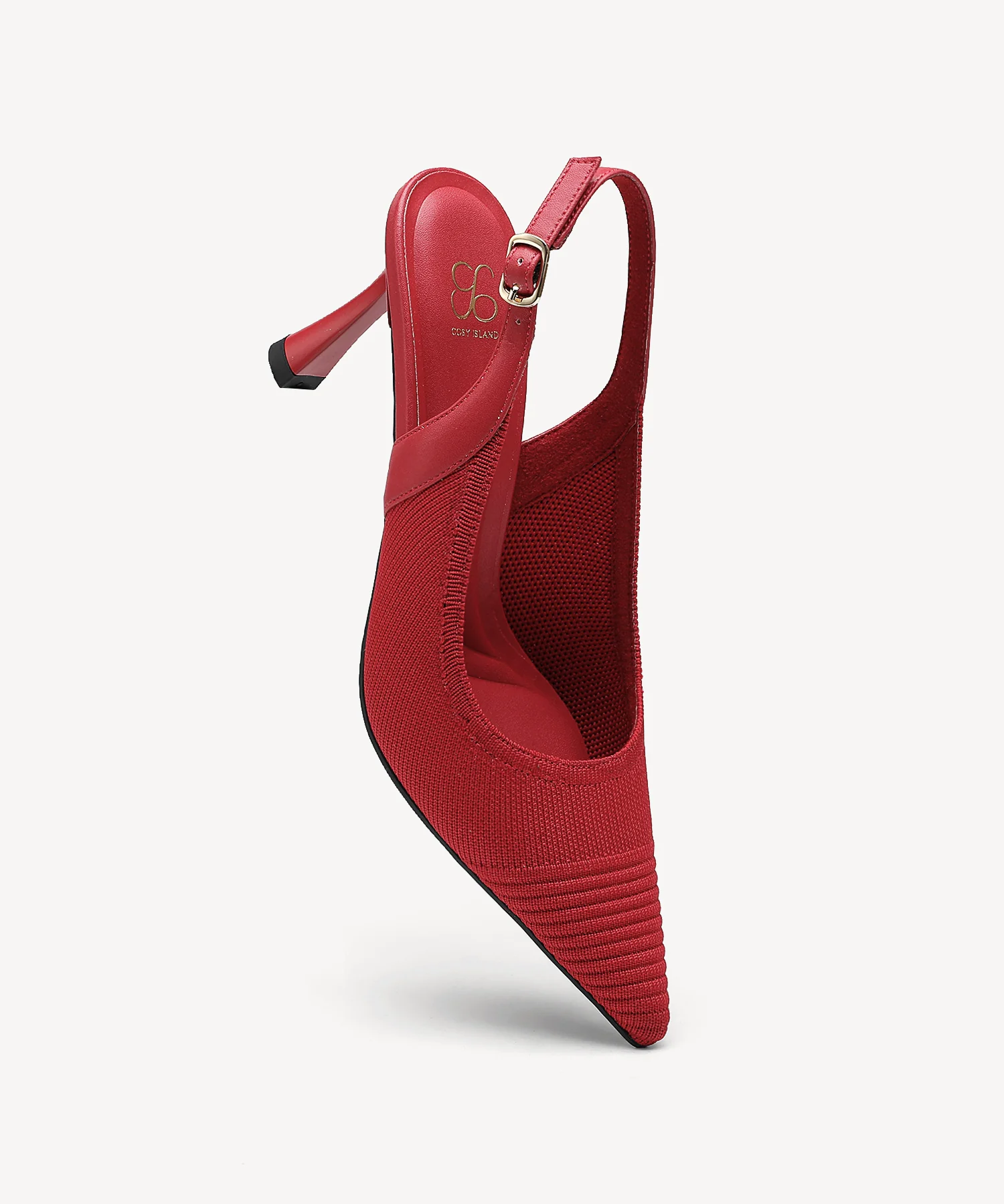 Elegant Ligne Pointed Toe Heeled Slingback - Image 27