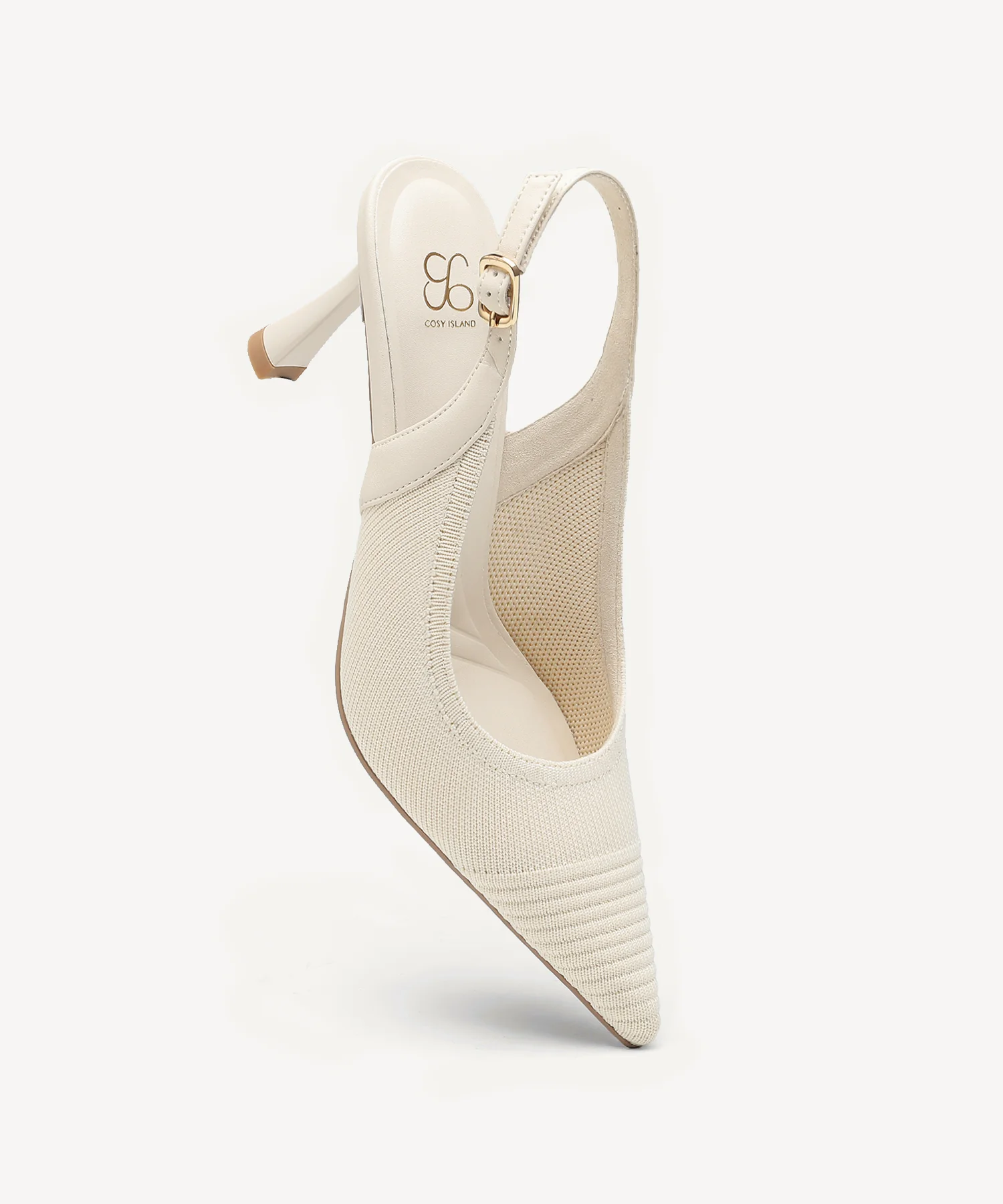 Elegant Ligne Pointed Toe Heeled Slingback - Image 3