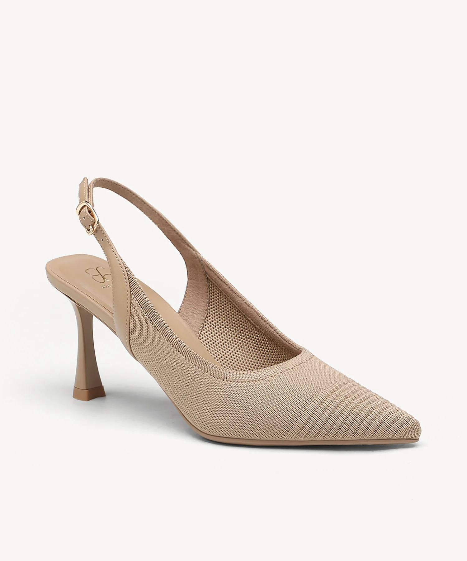Elegant Ligne Pointed Toe Heeled Slingback - Image 7
