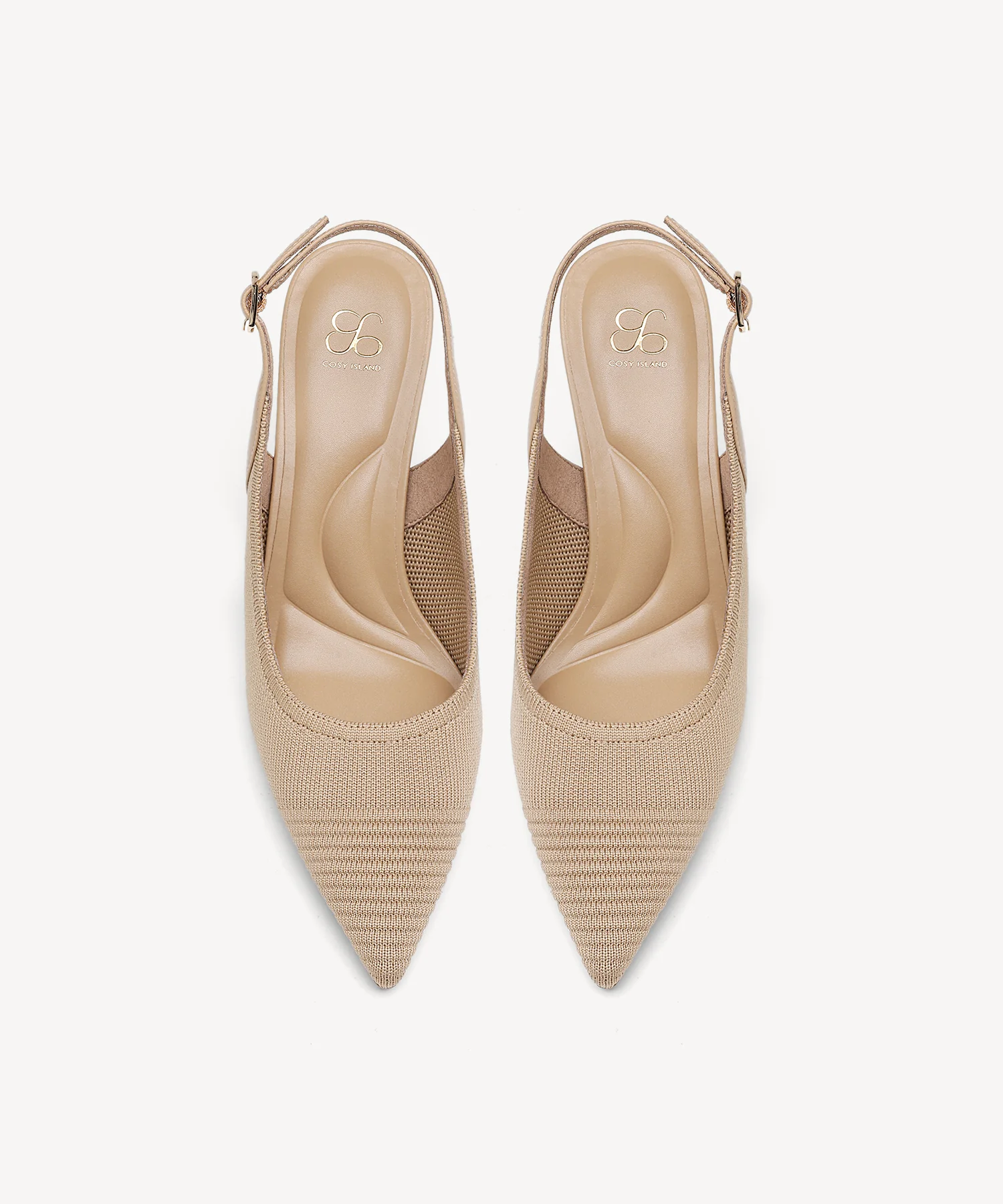 Elegant Ligne Pointed Toe Heeled Slingback - Image 8