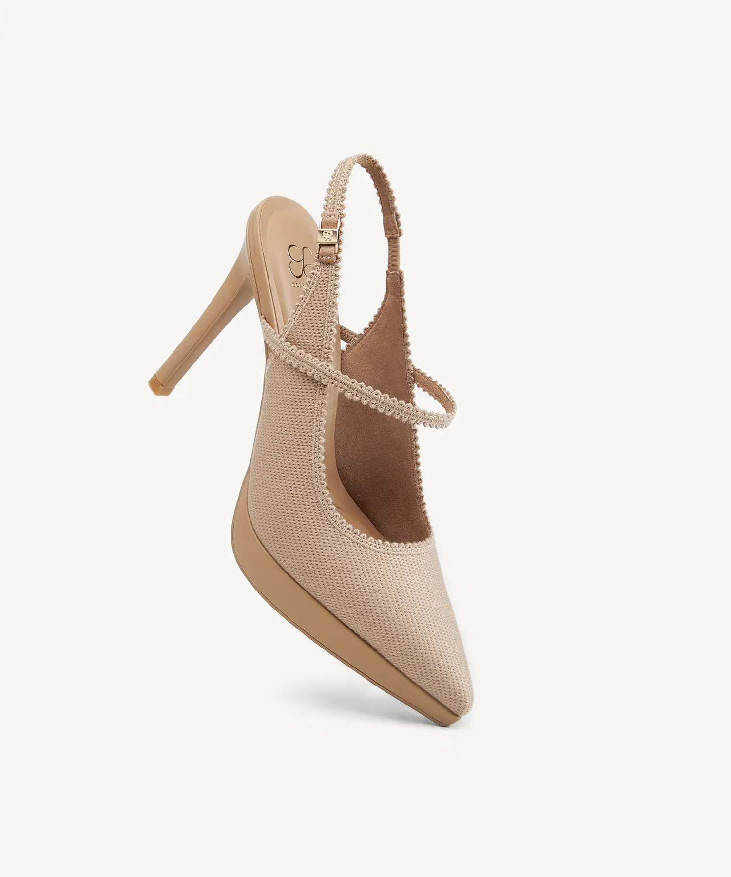 EmbroDance Pointed Toe Platform Heeled Slingback - Image 4