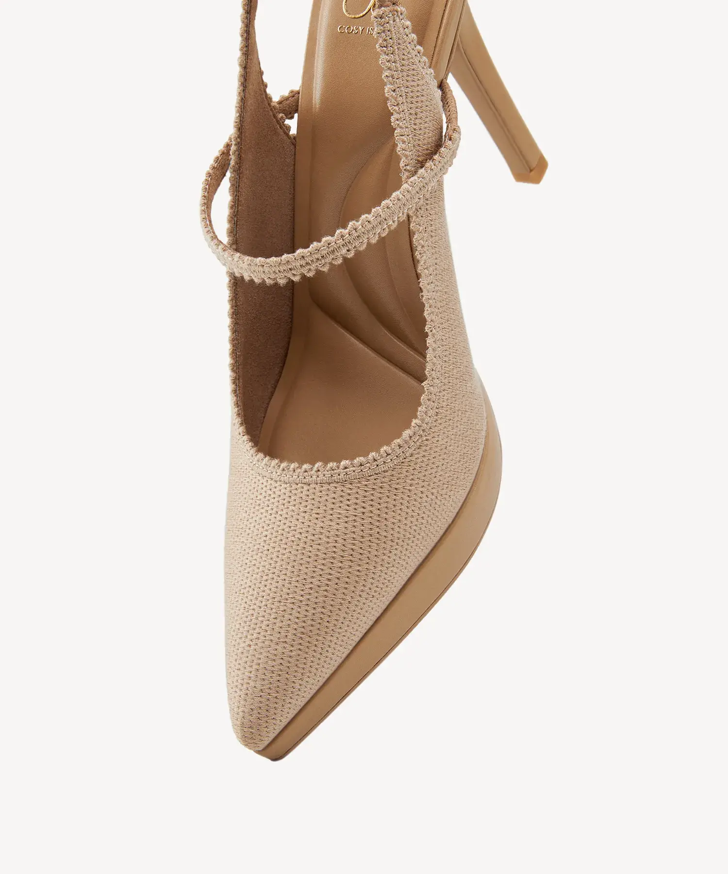 EmbroDance Pointed Toe Platform Heeled Slingback - Image 5