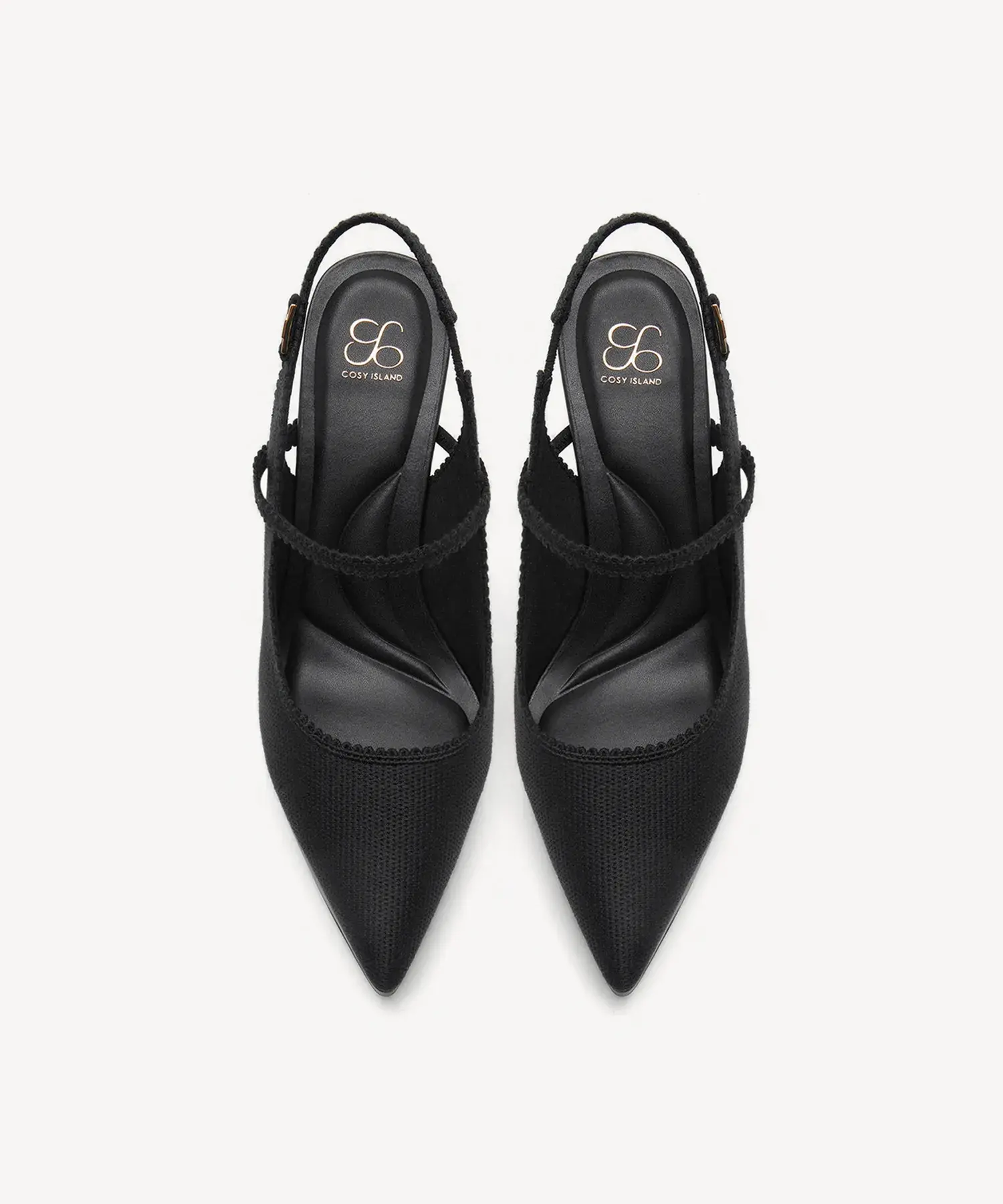 EmbroDance Pointed Toe Platform Heeled Slingback - Image 10