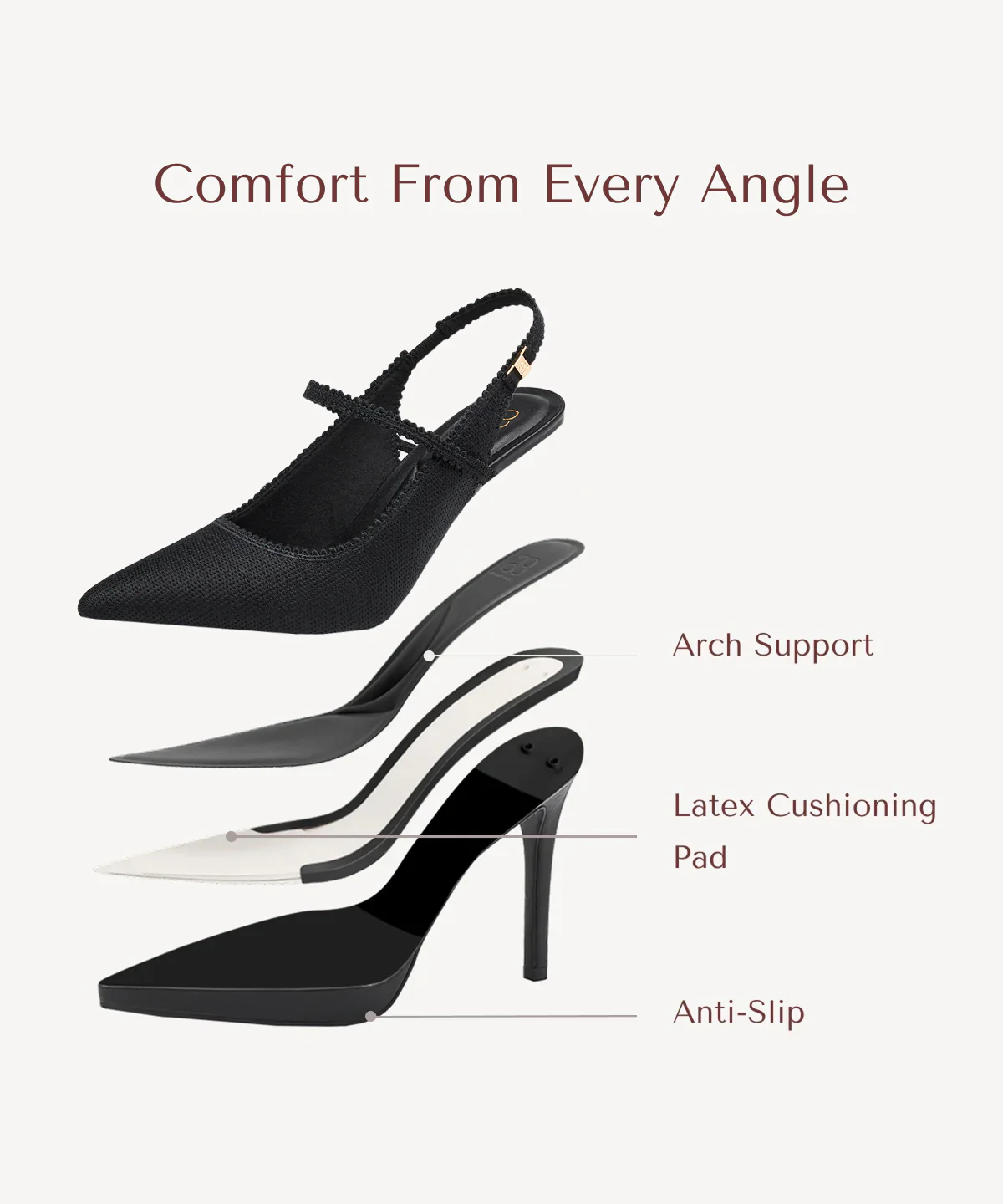 EmbroDance Pointed Toe Platform Heeled Slingback - Image 11