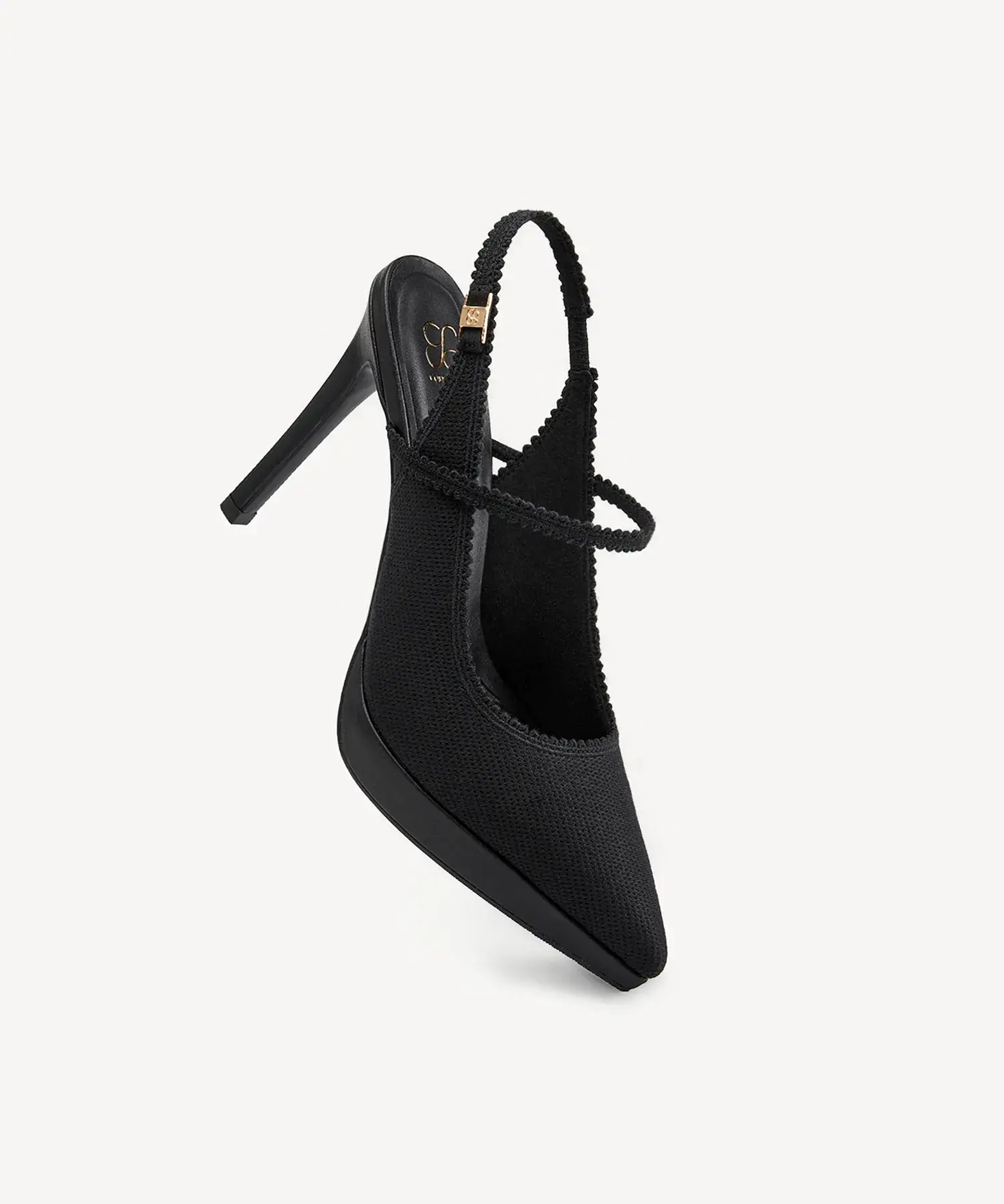 EmbroDance Pointed Toe Platform Heeled Slingback - Image 12