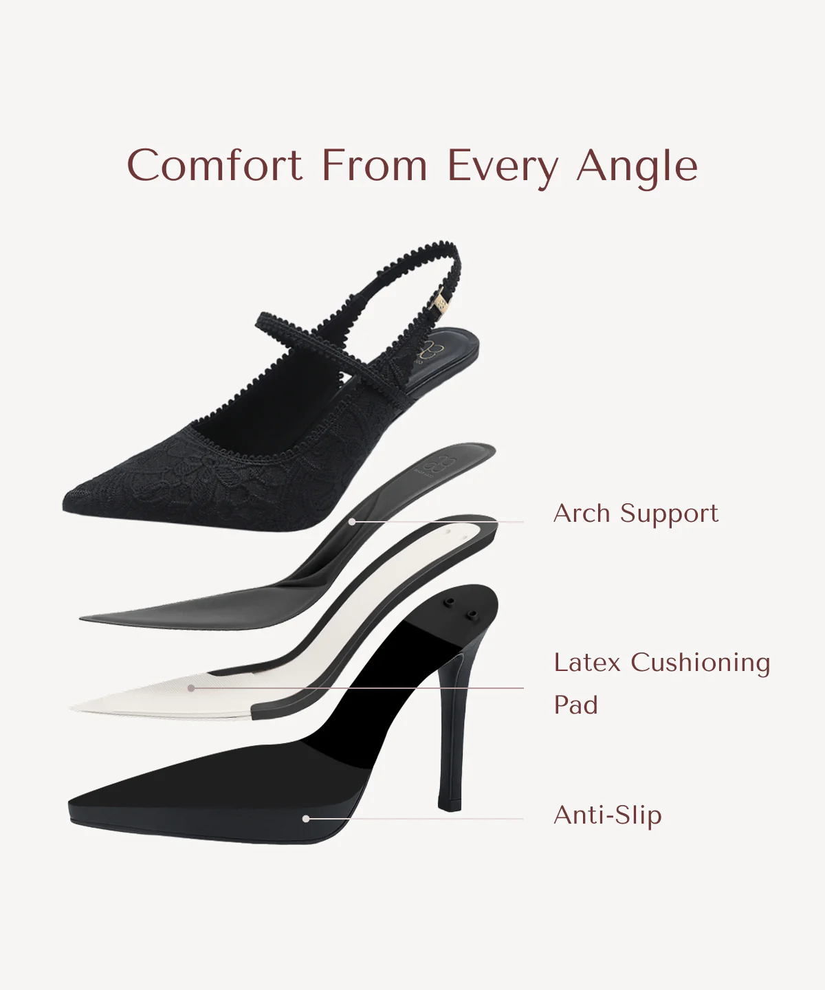 EmbroDance Pointed Toe Platform Heeled Slingback - Image 18