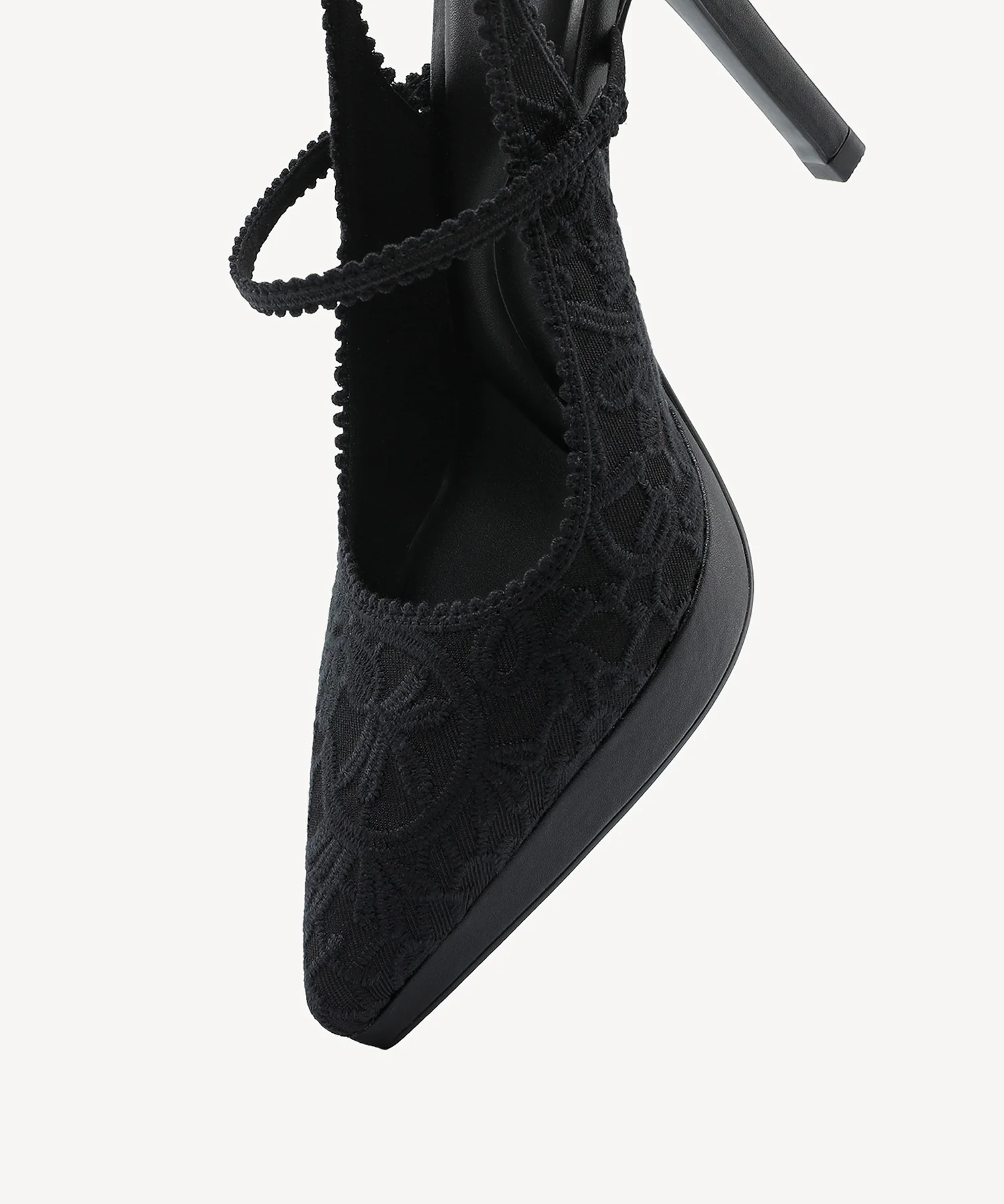EmbroDance Pointed Toe Platform Heeled Slingback - Image 20