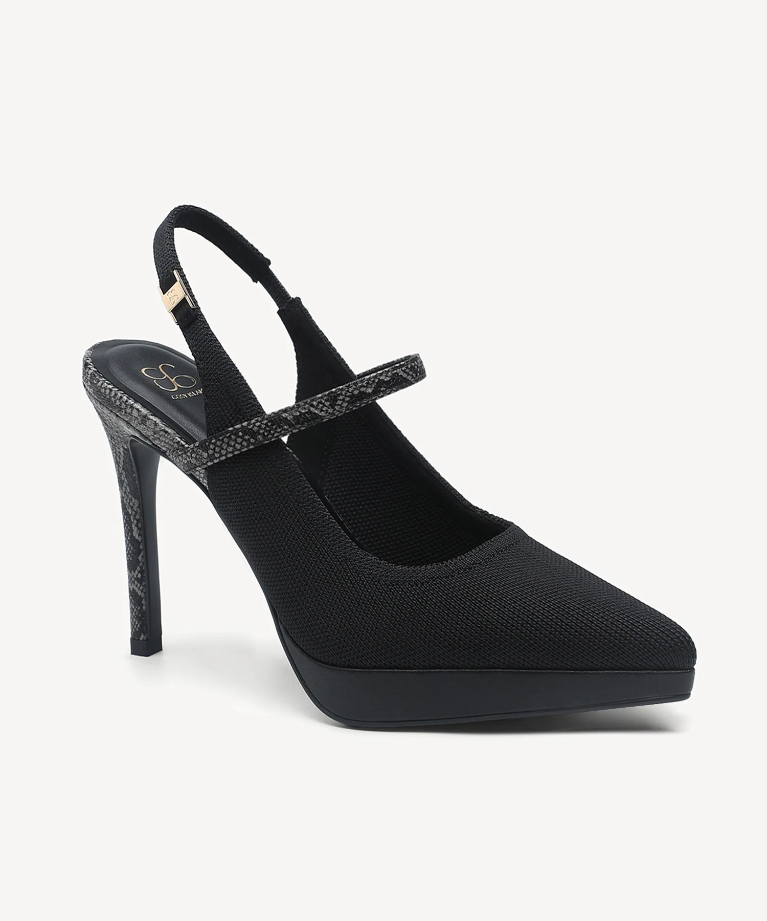 EmbroDance Pointed Toe Platform Heeled Slingback - Image 23
