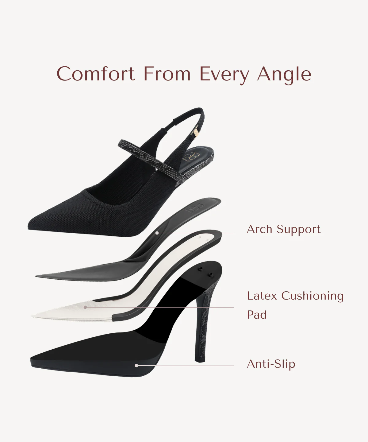 EmbroDance Pointed Toe Platform Heeled Slingback - Image 25