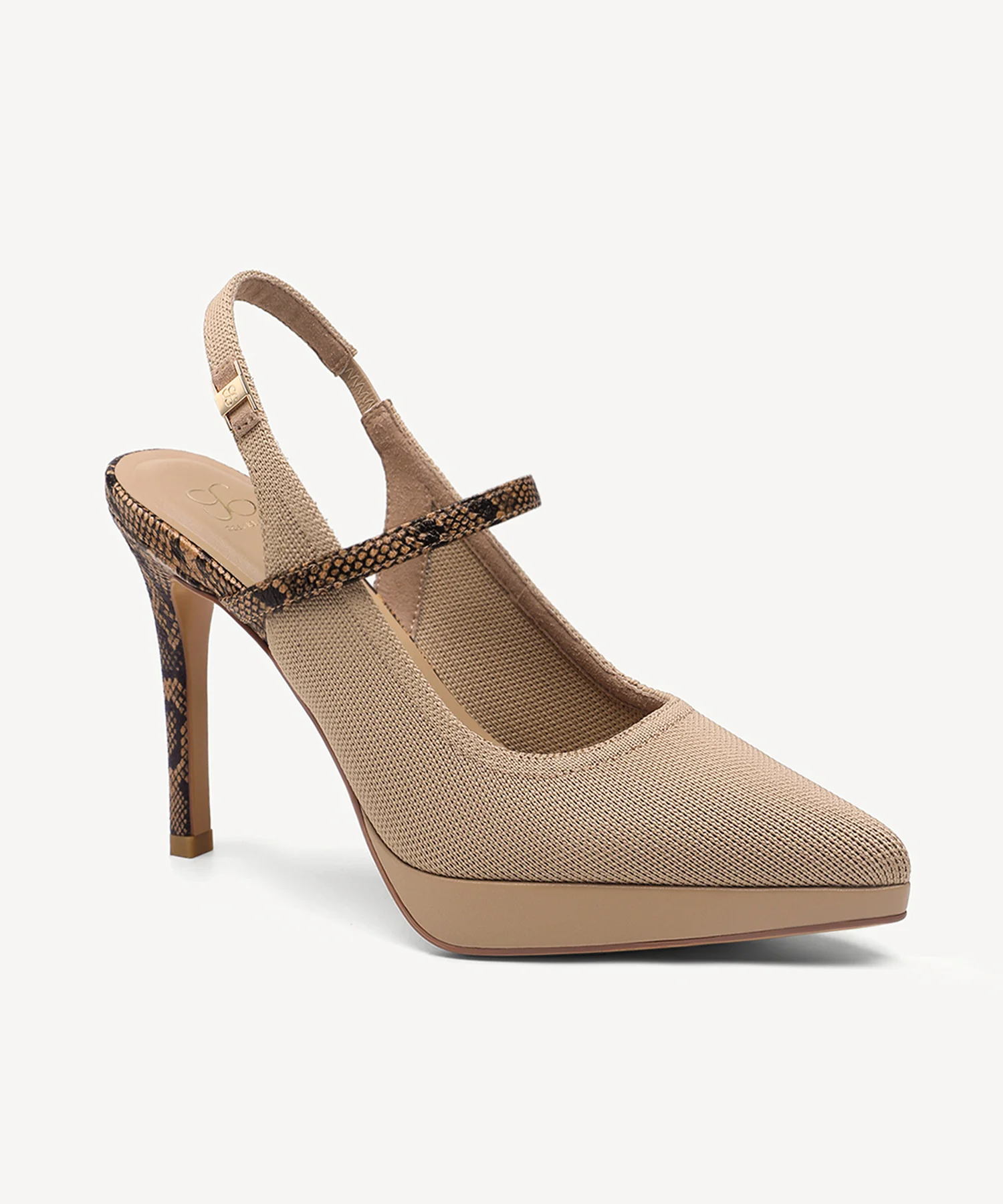 EmbroDance Pointed Toe Platform Heeled Slingback - Image 44