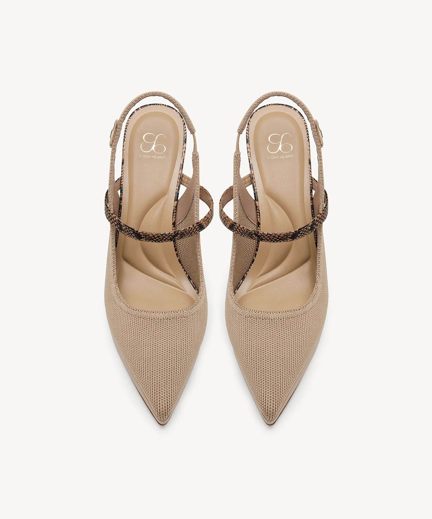 EmbroDance Pointed Toe Platform Heeled Slingback - Image 45