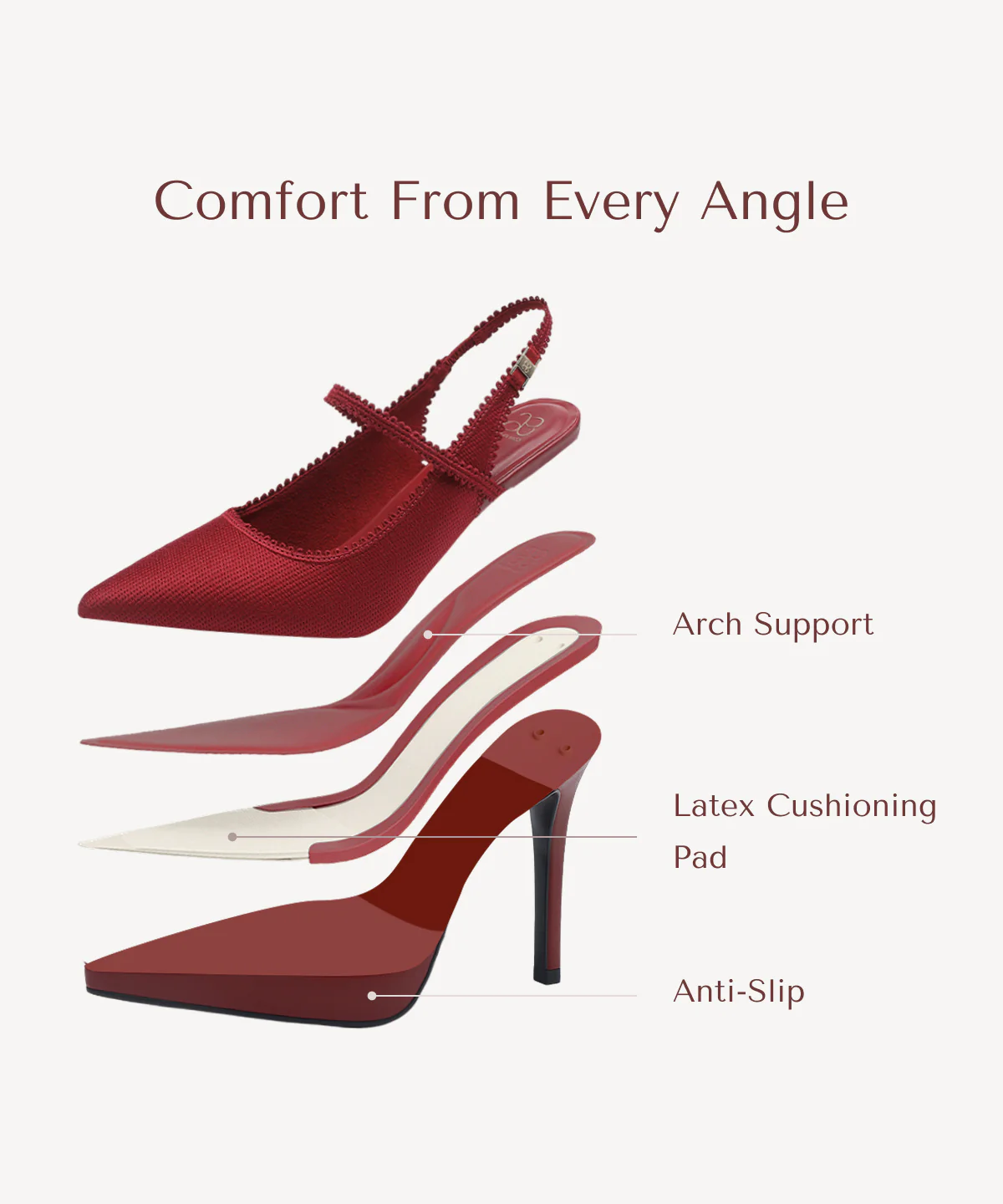 EmbroDance Pointed Toe Platform Heeled Slingback - Image 39