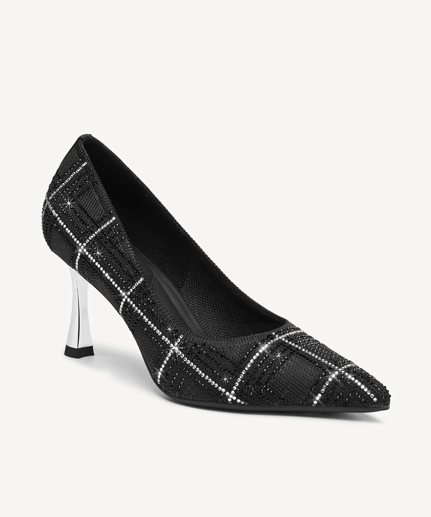 EternalPace Diamond Pointed Toe Heeled Pump - Image 36