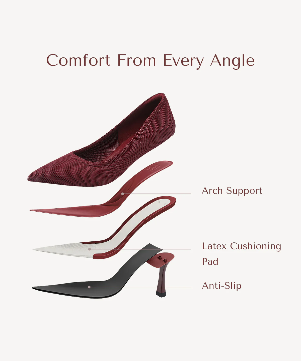 EternalPace Minimalist Stiletto Heeled Pump - Image 38