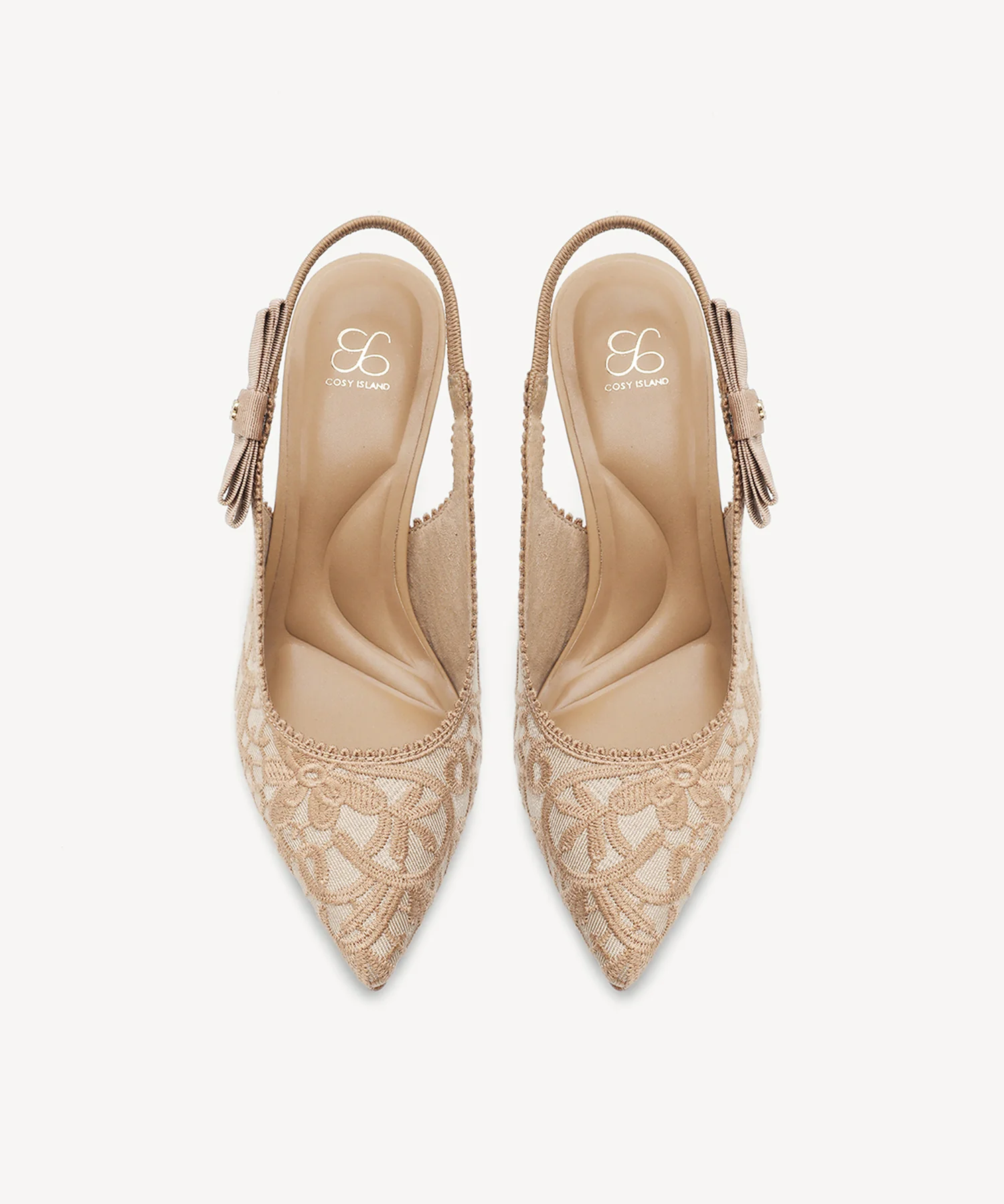 EverLush Bowknot Pointed Toe Heeled Slingback - Image 2