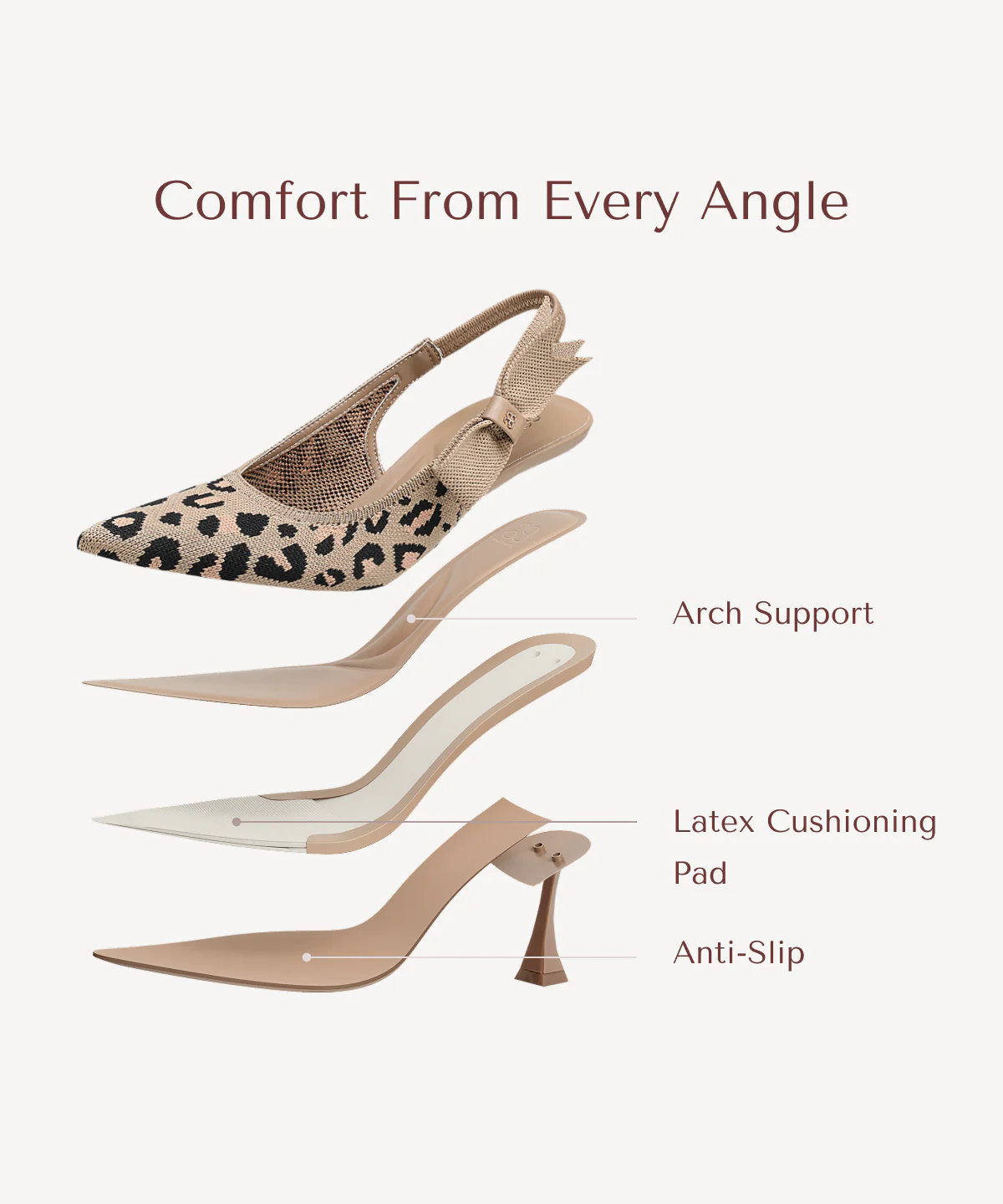 EverLush Bowknot Pointed Toe Heeled Slingback - Image 33