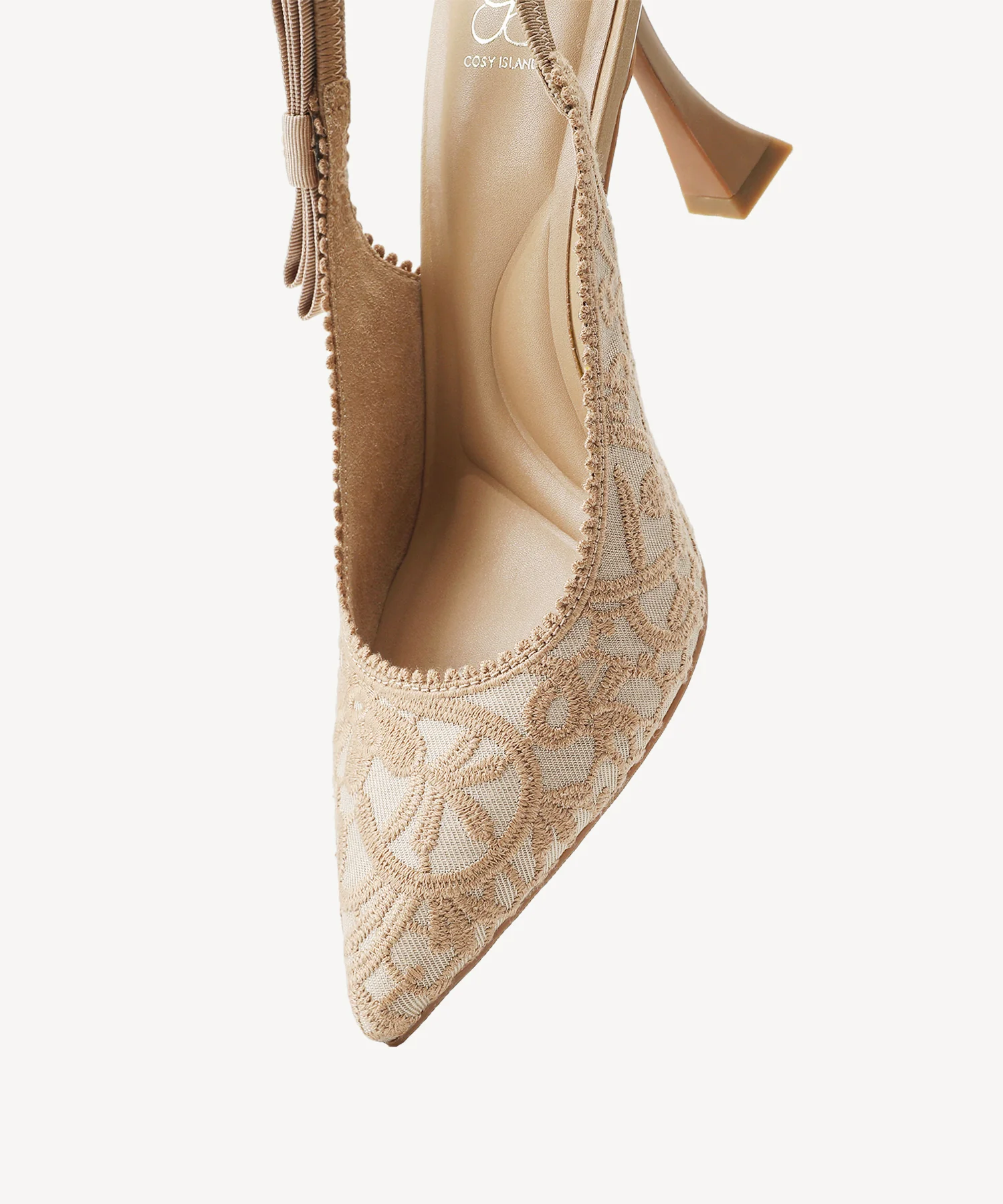 EverLush Bowknot Pointed Toe Heeled Slingback - Image 5