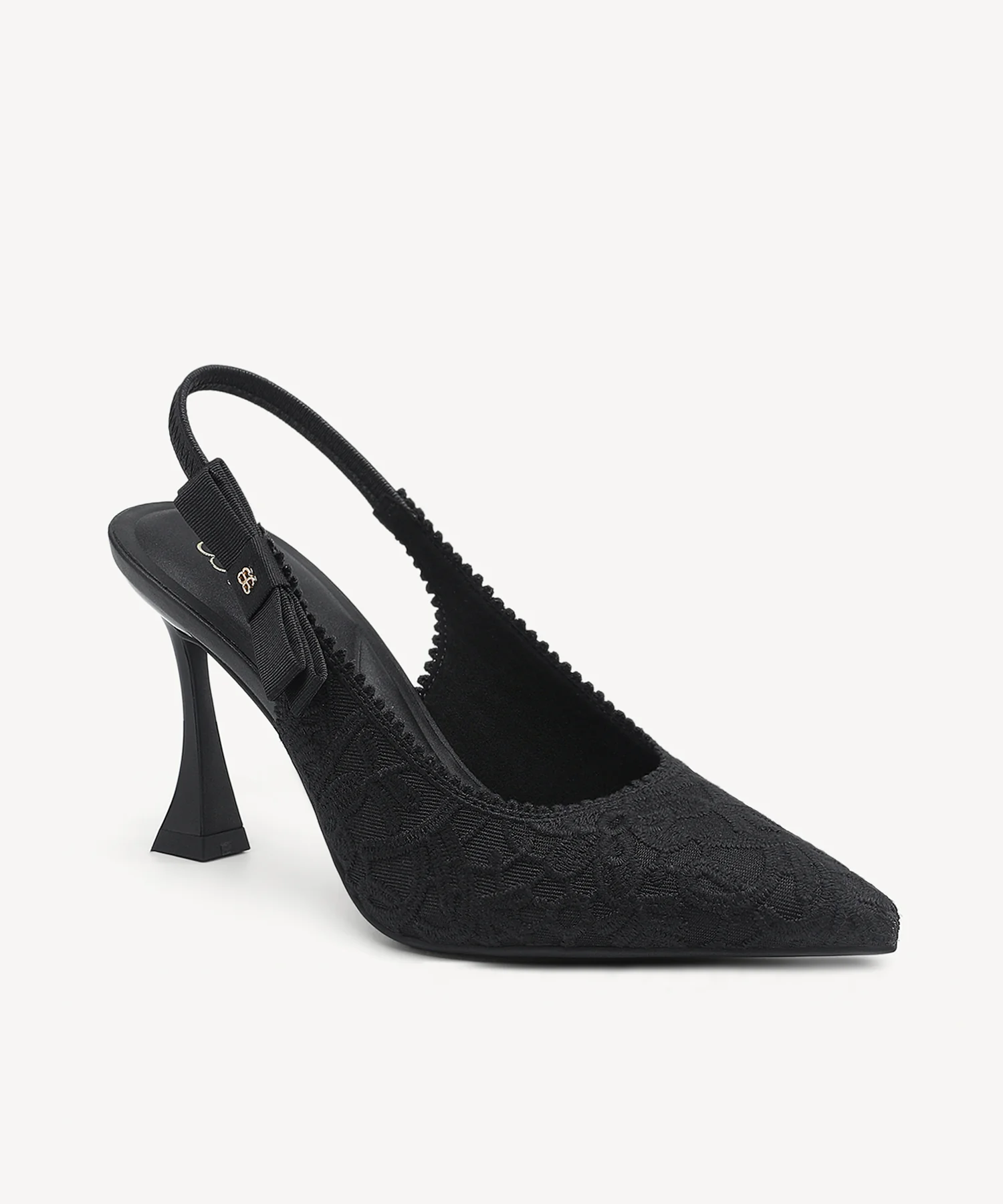 EverLush Bowknot Pointed Toe Heeled Slingback - Image 80