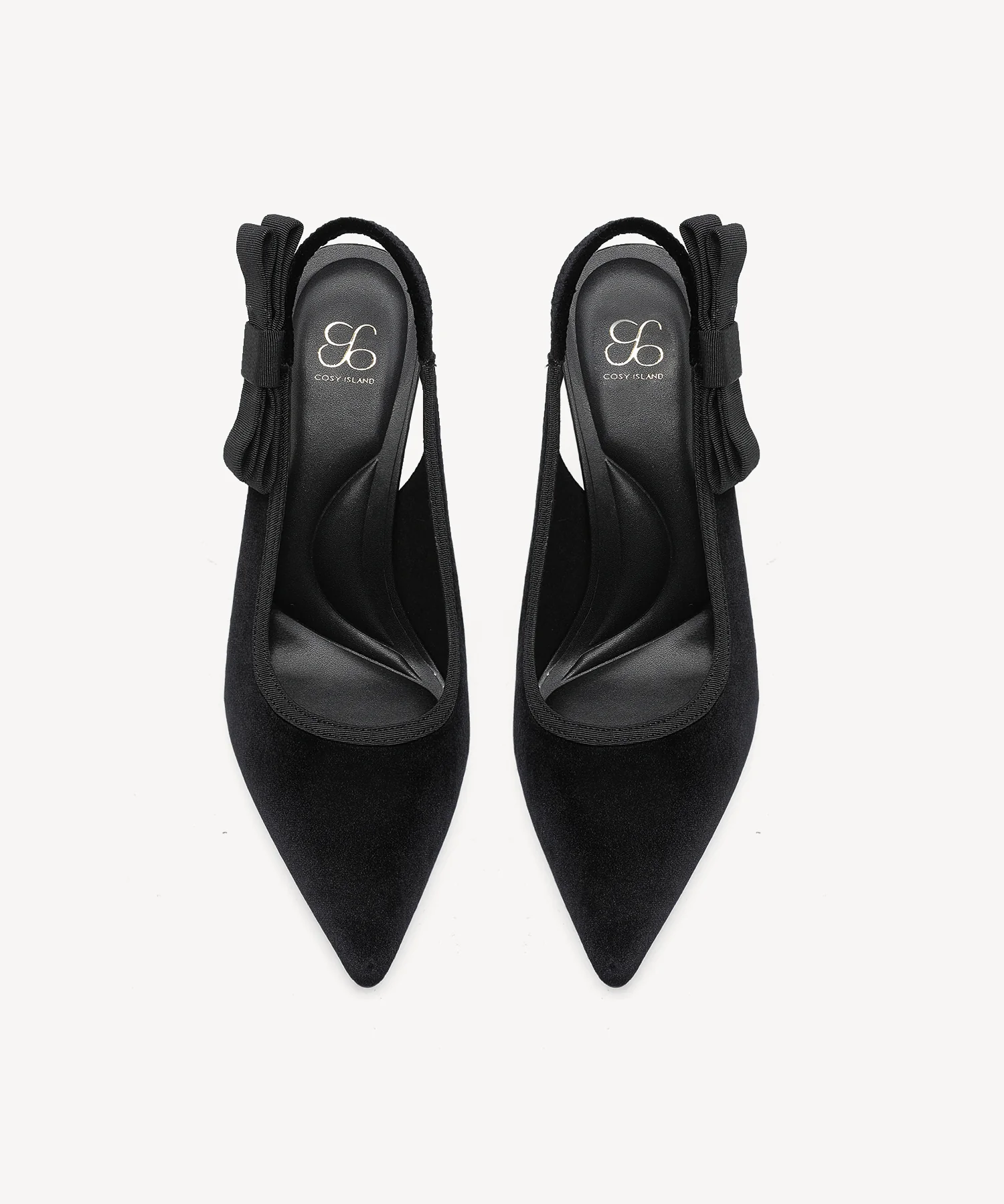 Everlush Velvet Pointed Toe Heeled Slingback - Image 8