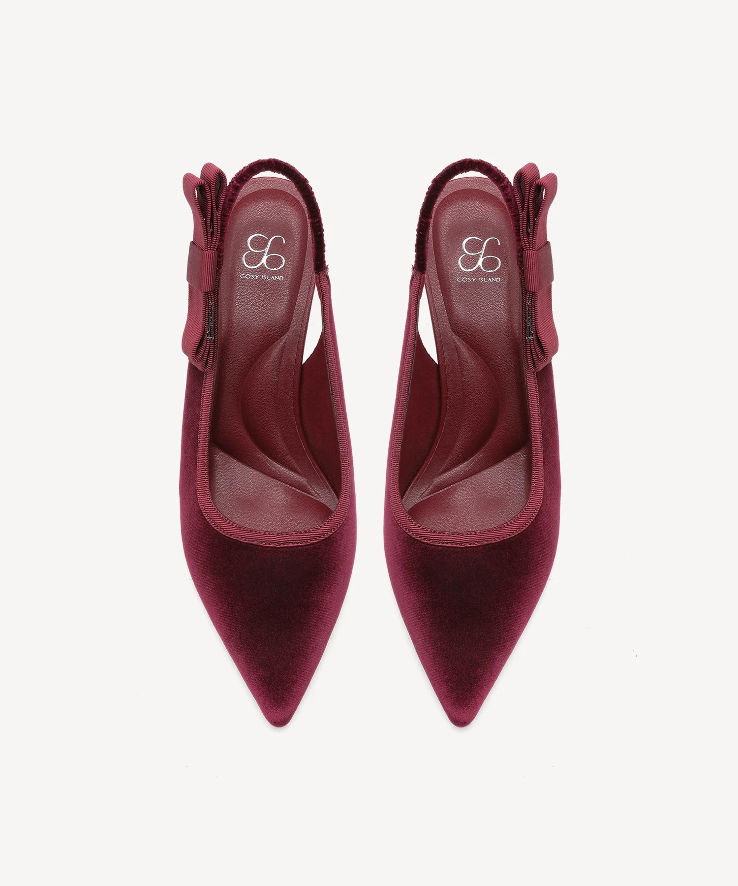 Everlush Velvet Pointed Toe Heeled Slingback - Image 2