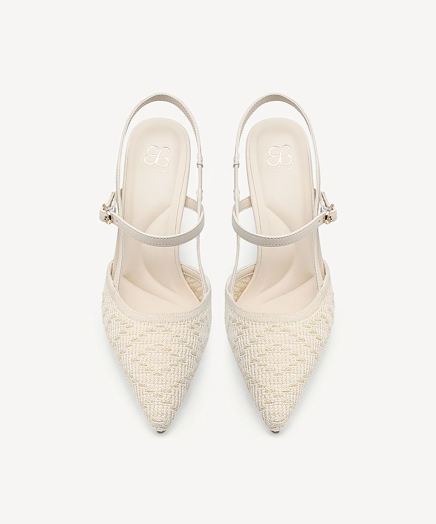 GlimmerLine Pointed Toe Stiletto Heeled Slingback - Image 2